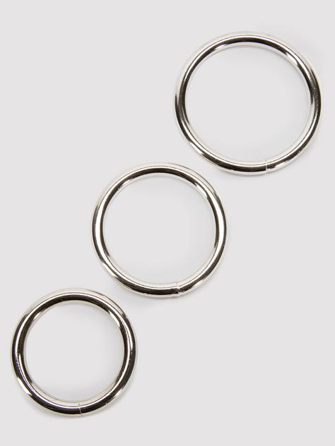 Sportsheets Metal O-Ring Set (3 Pack), Silver, hi-res