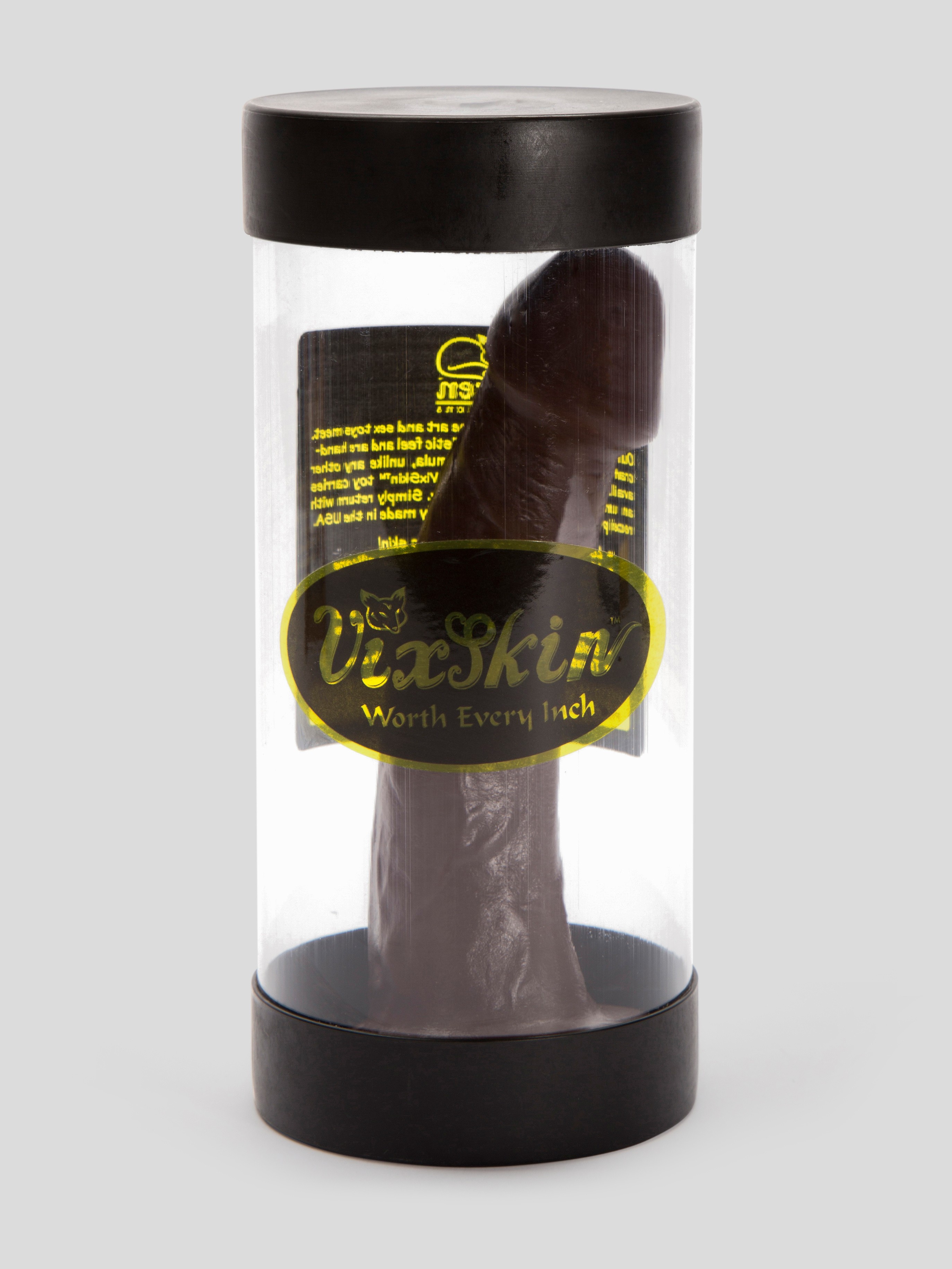 Vixen Mustang VixSkin Realistic Suction Cup Dildo 7 Inch, Flesh Brown, hi-res