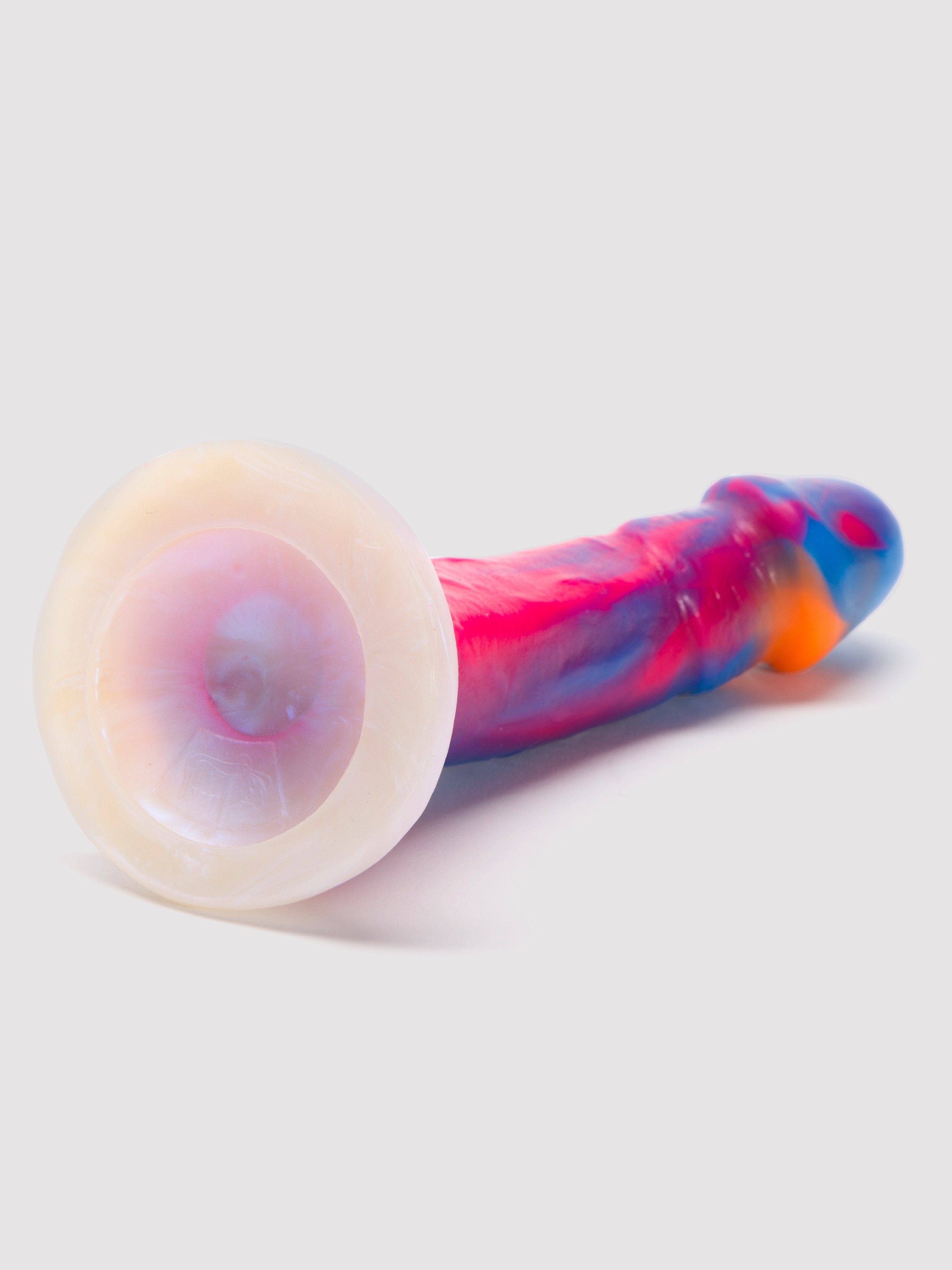 Vixen Mustang VixSkin Bright Realistic Suction Cup Dildo 6.5 Inch, Rainbow, hi-res