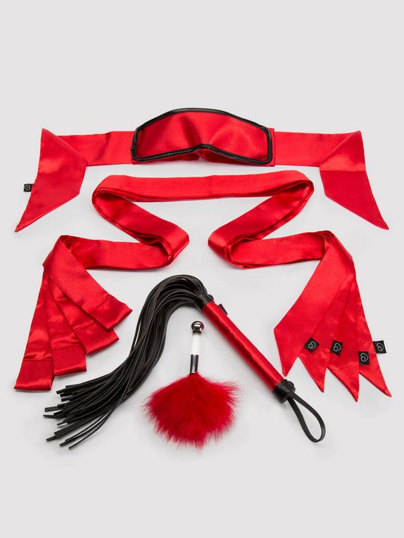 Lovehoney Luxury Bondage Kit (7 Piece), Red, hi-res