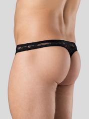 LHM All Over Lace Thong , Black, hi-res