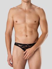 LHM All Over Lace Thong, Black, hi-res