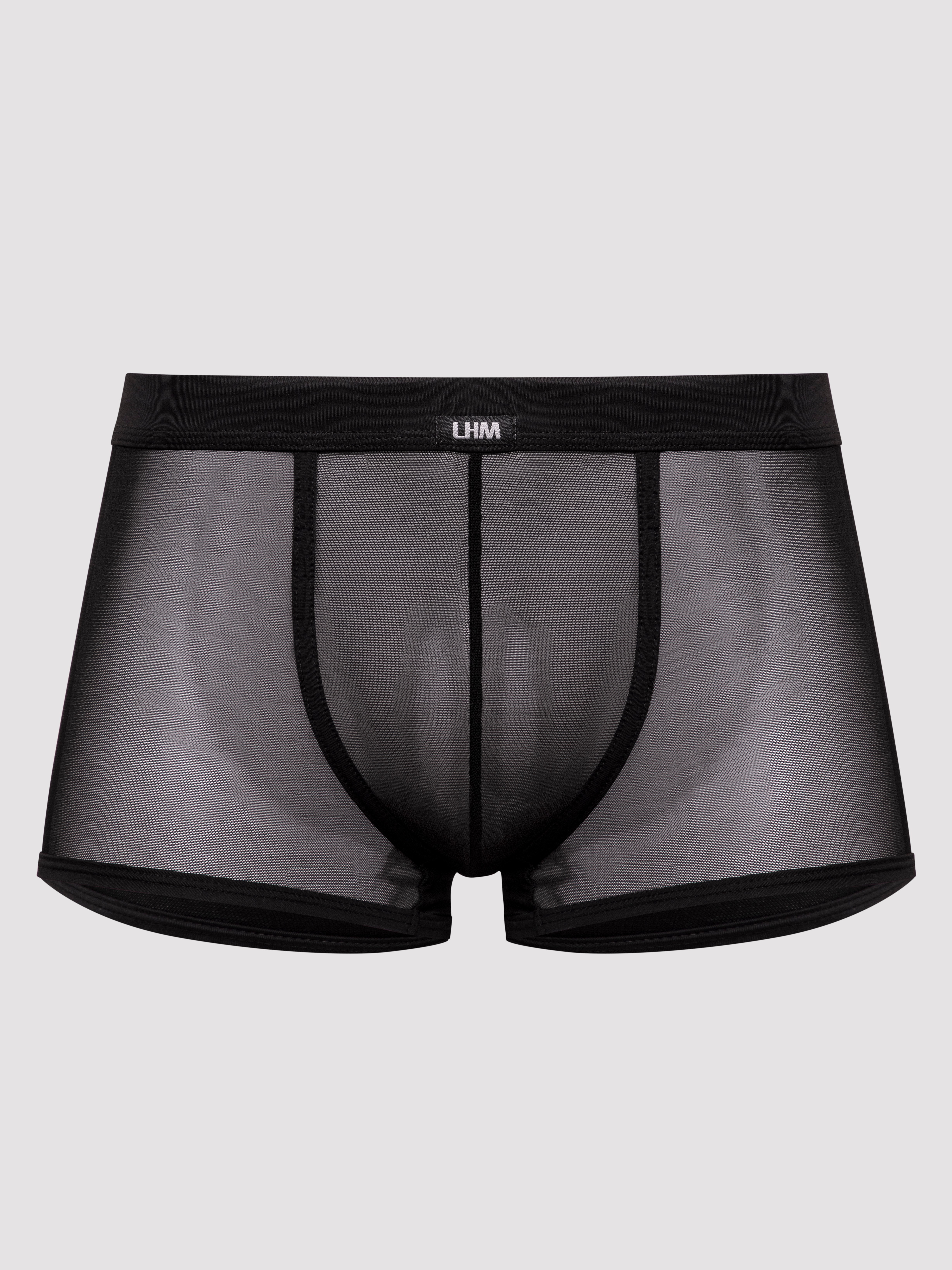 Image of LHM Microfibre & Mesh Boxer Shorts - L / XL - Black