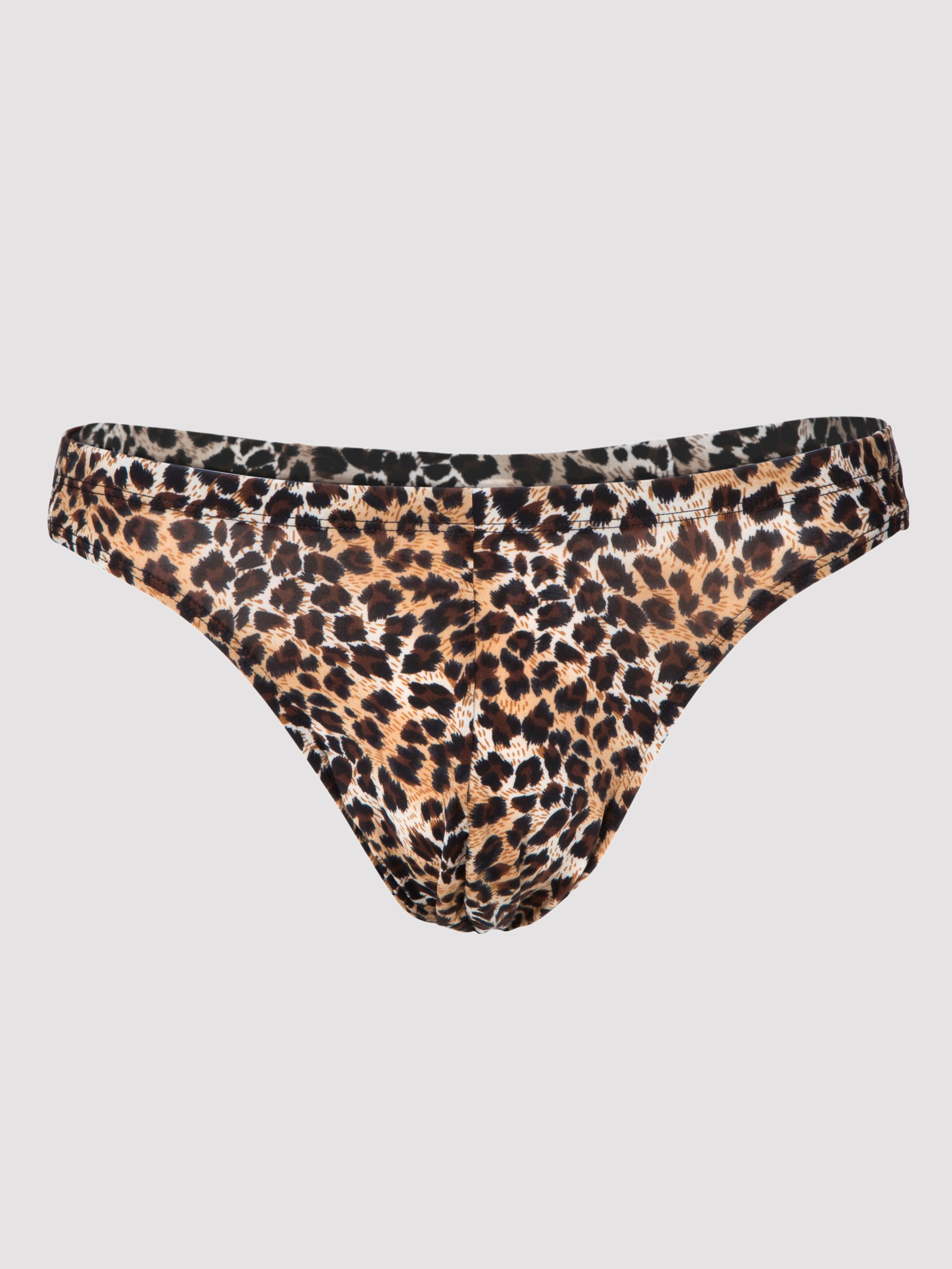 LHM Leopard Print Thong, Brown, hi-res