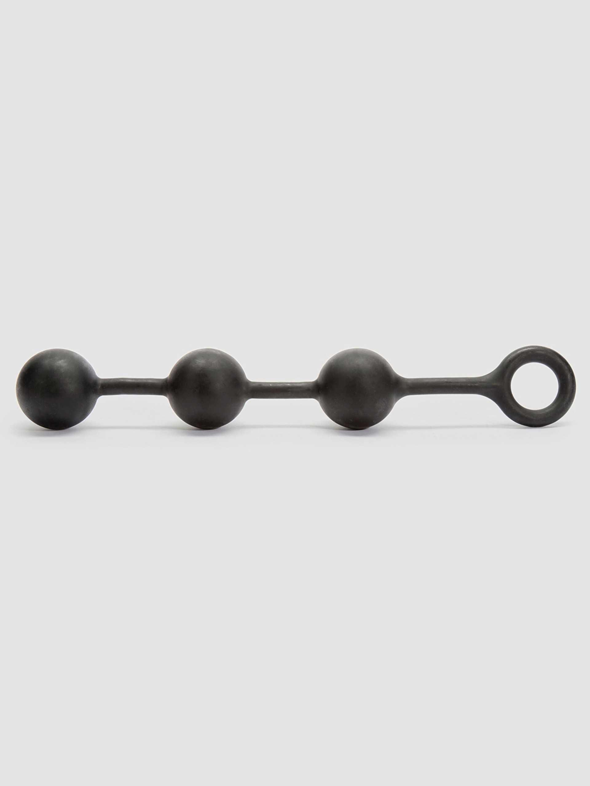 Cannonballs Giant Silicone Anal Beads, Black, hi-res