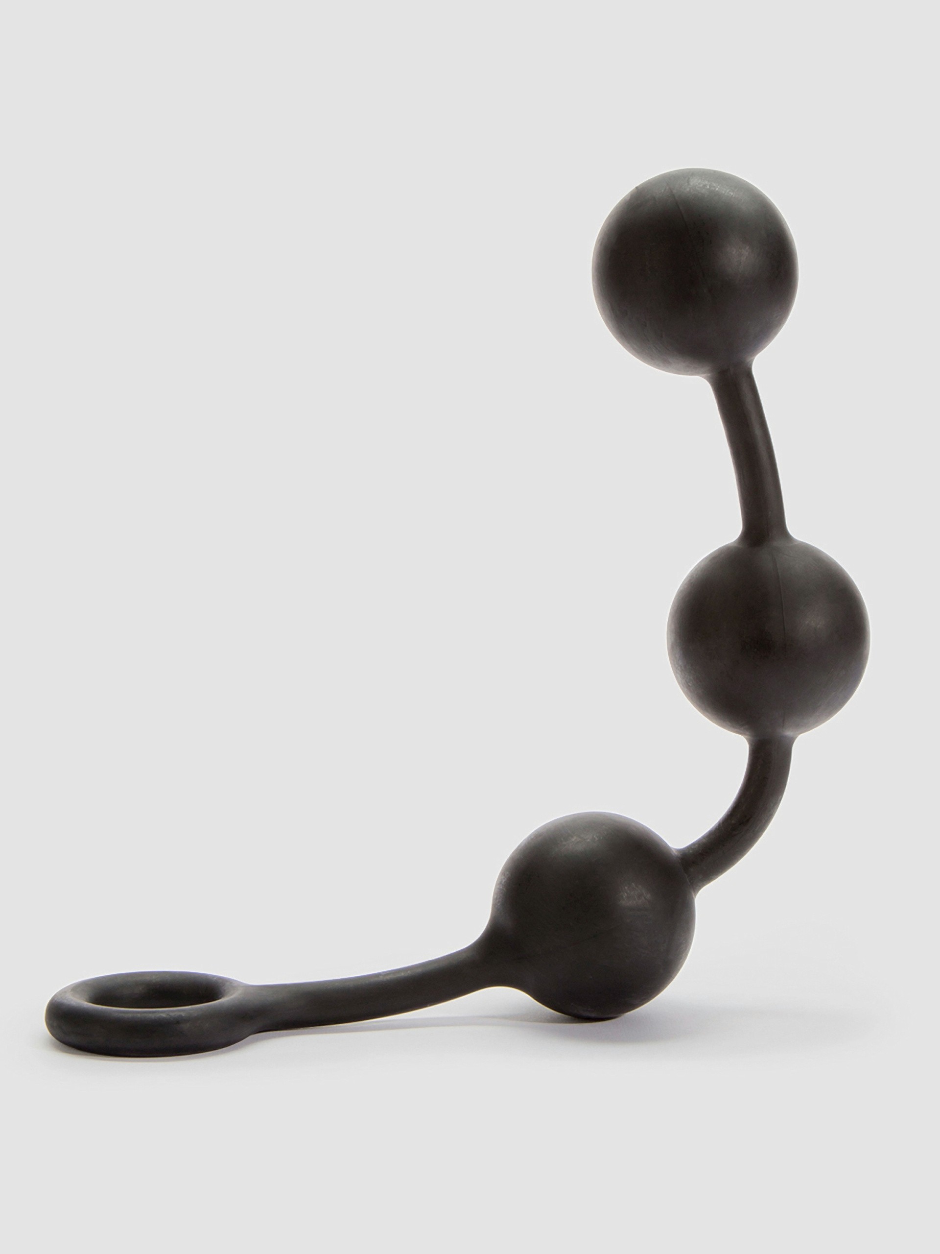 Cannonballs Giant Silicone Anal Beads, Black, hi-res