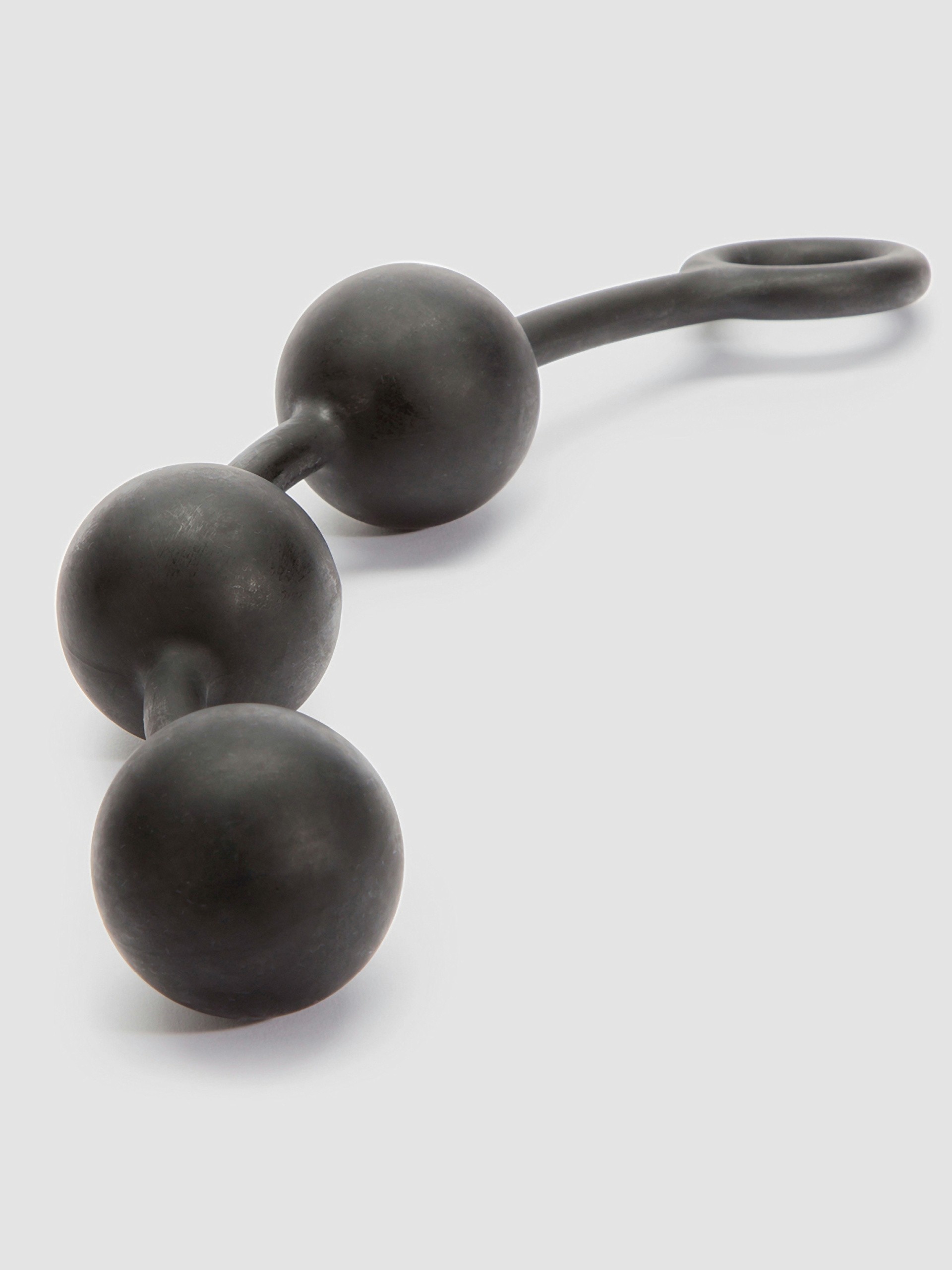 Cannonballs Giant Silicone Anal Beads, Black, hi-res