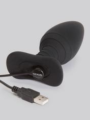 Nexus Ace Large Extra Quiet Remote Control Vibrating Butt Plug 5 Inch, Black, hi-res