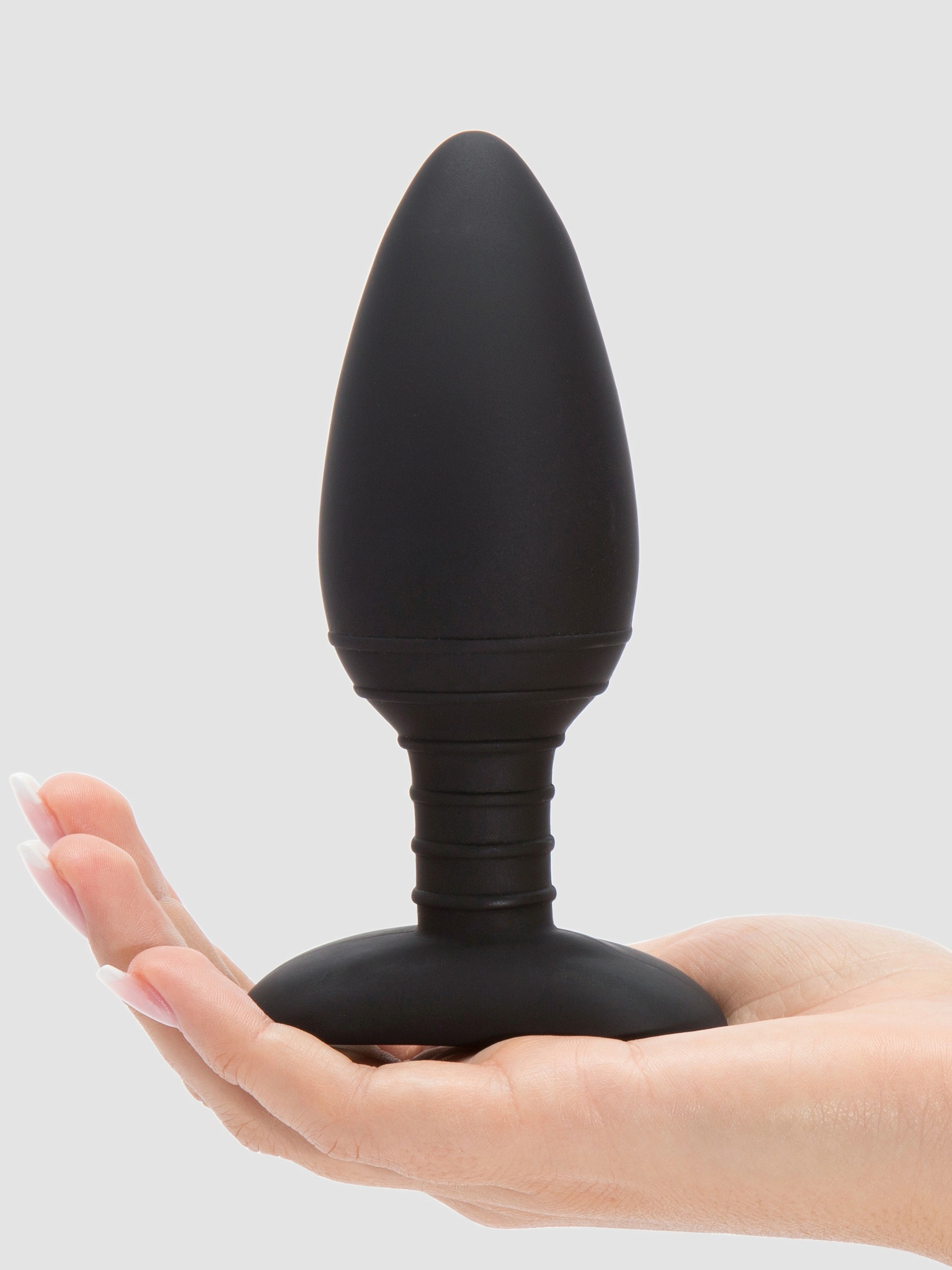 Nexus Ace Large Extra Quiet Remote Control Vibrating Butt Plug 5 Inch, Black, hi-res