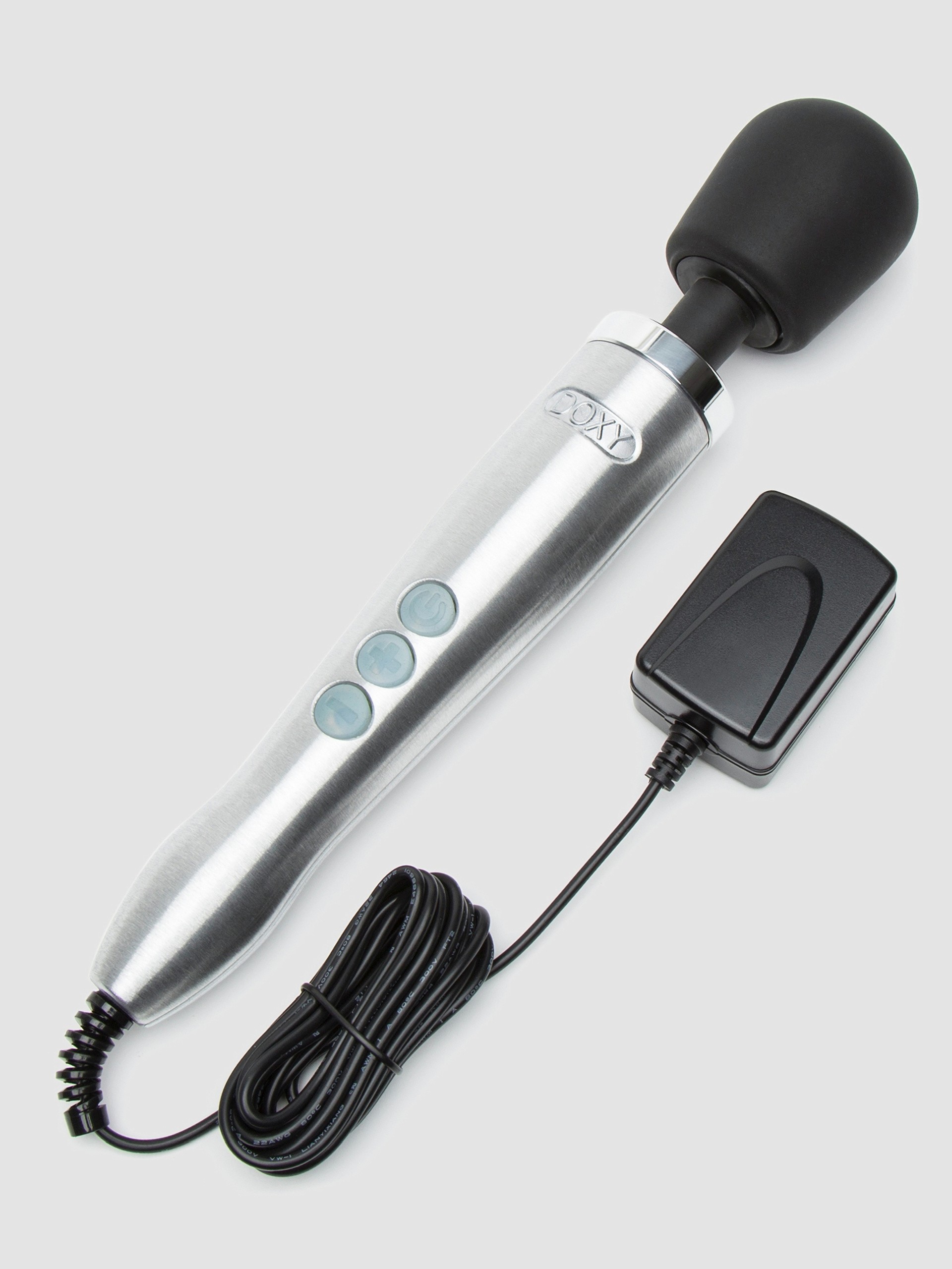 Doxy Extra Powerful Die Cast Wand Massager , Silver, hi-res