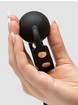 Bondage Boutique Faux Leather Medium Silicone Ball Gag, Black, hi-res