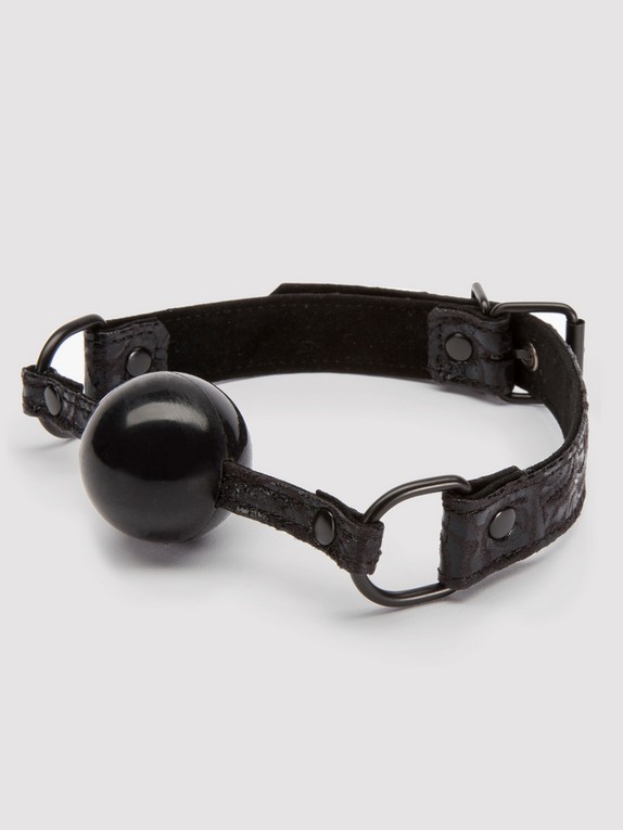 Bondage Boutique Black Rose Silicone Ball Gag