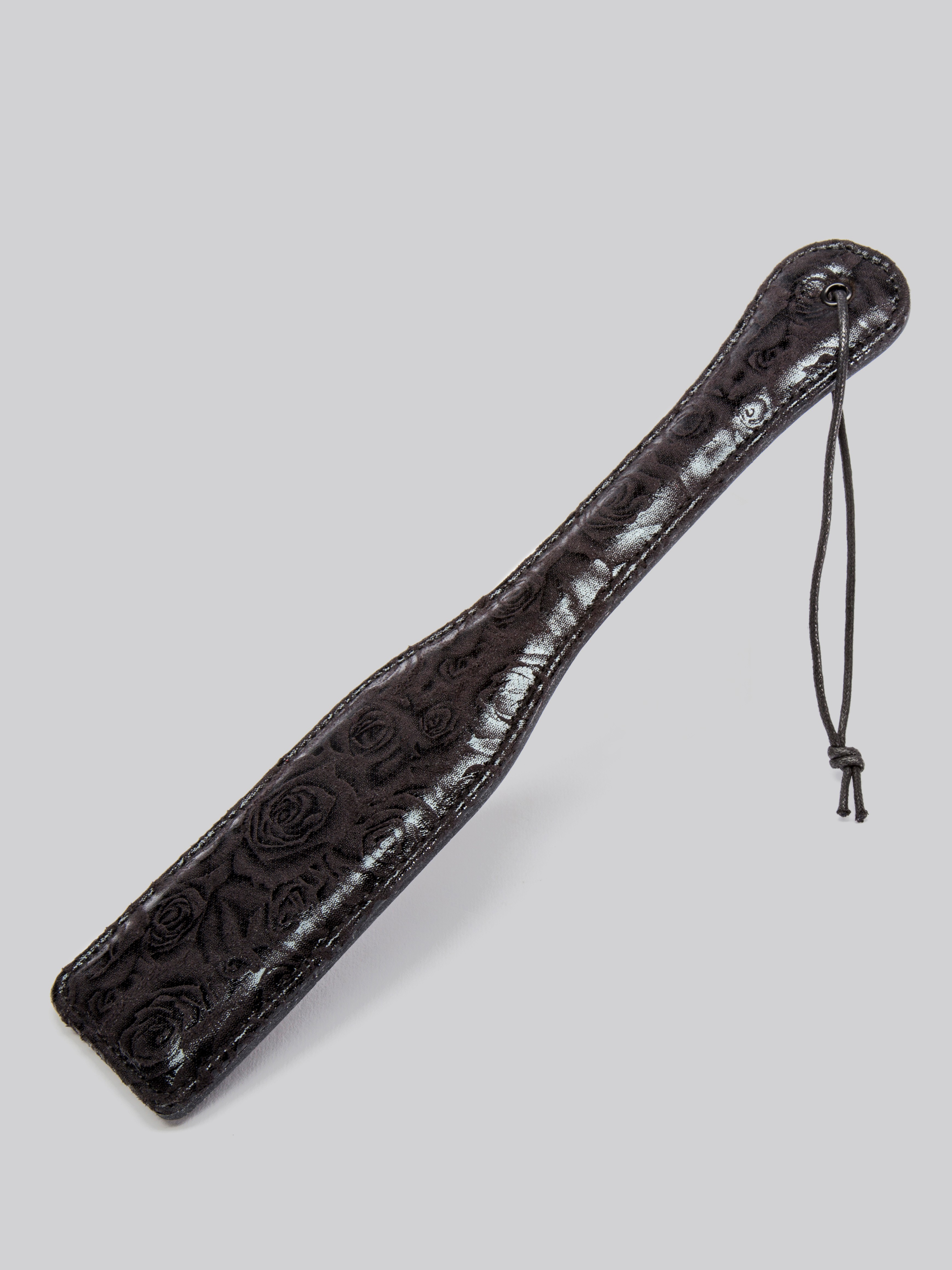 Bondage Boutique Black Rose Spanking Paddle, Black, hi-res