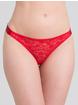 Lovehoney Unwrap Me Women's Red Thong, Red, hi-res