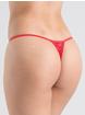 Lovehoney Crotchless Lace G-String, Red, hi-res