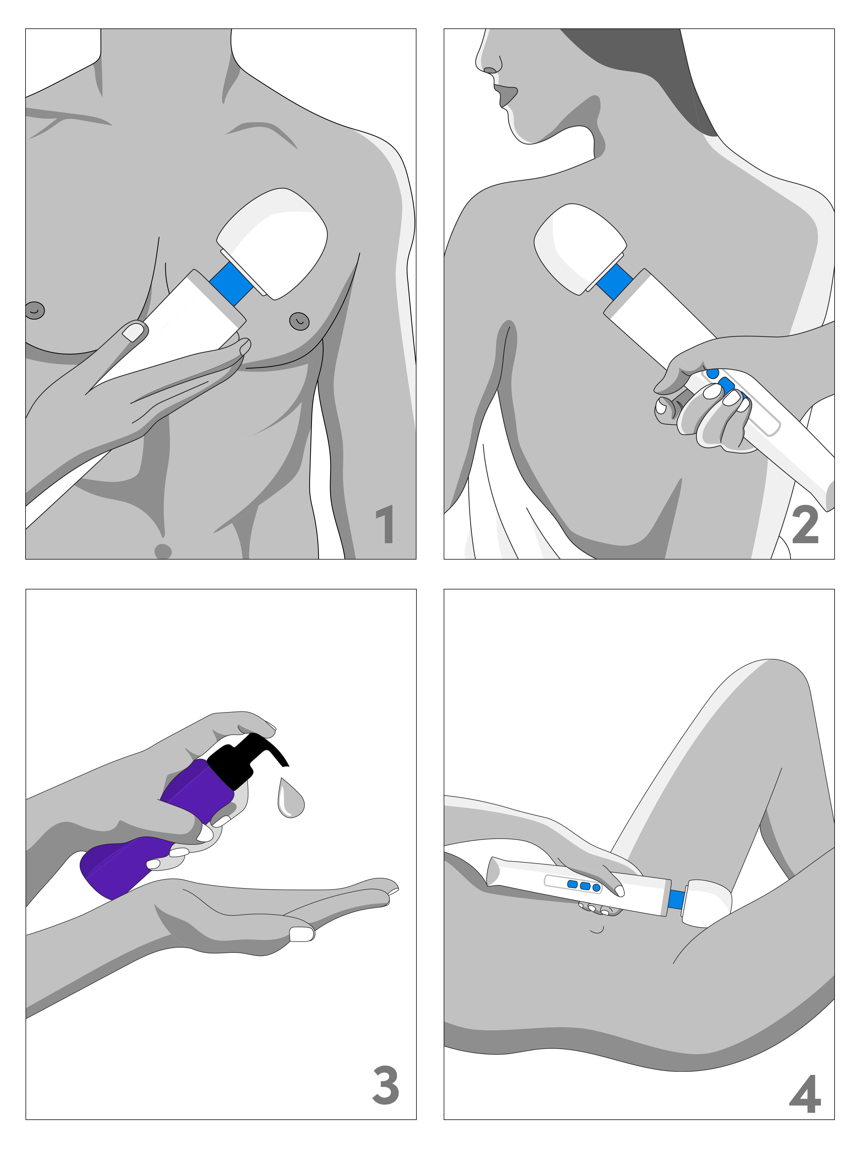 Magic Wand Rechargeable Extra Powerful Cordless Vibrator, White, hi-res