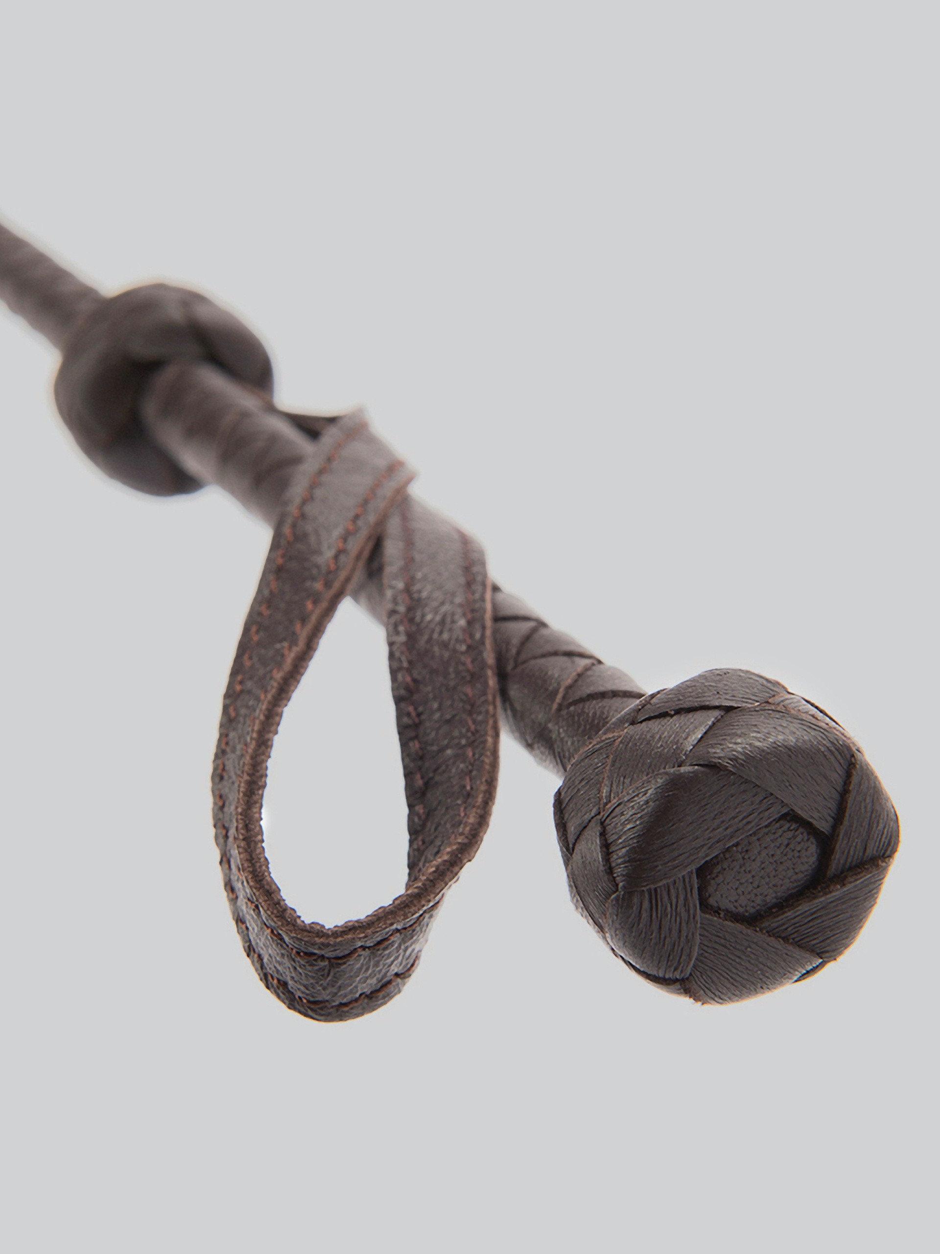 Coco de Mer Brown Leather Riding Crop, Brown, hi-res