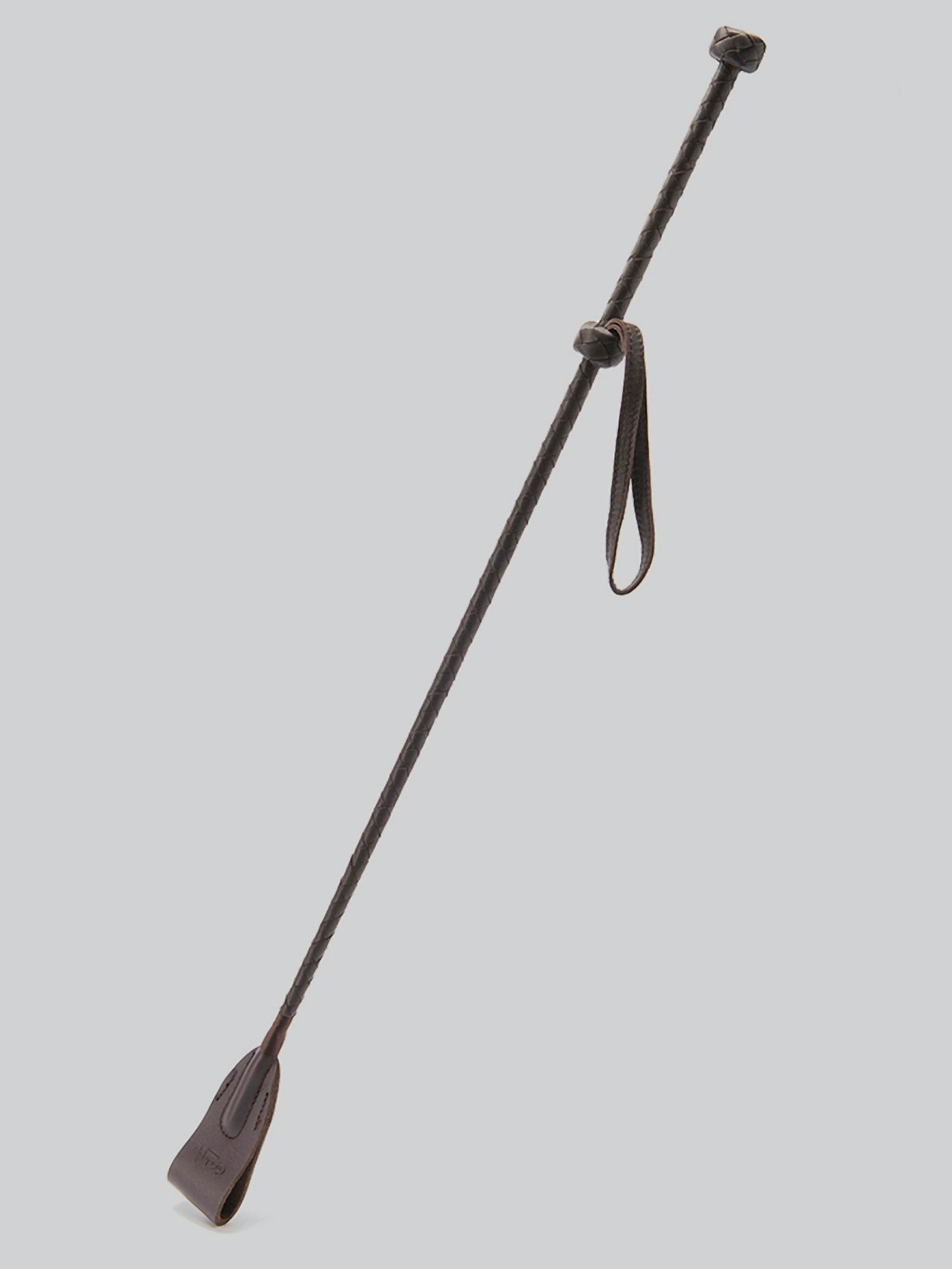 Coco de Mer Brown Leather Riding Crop, Brown, hi-res