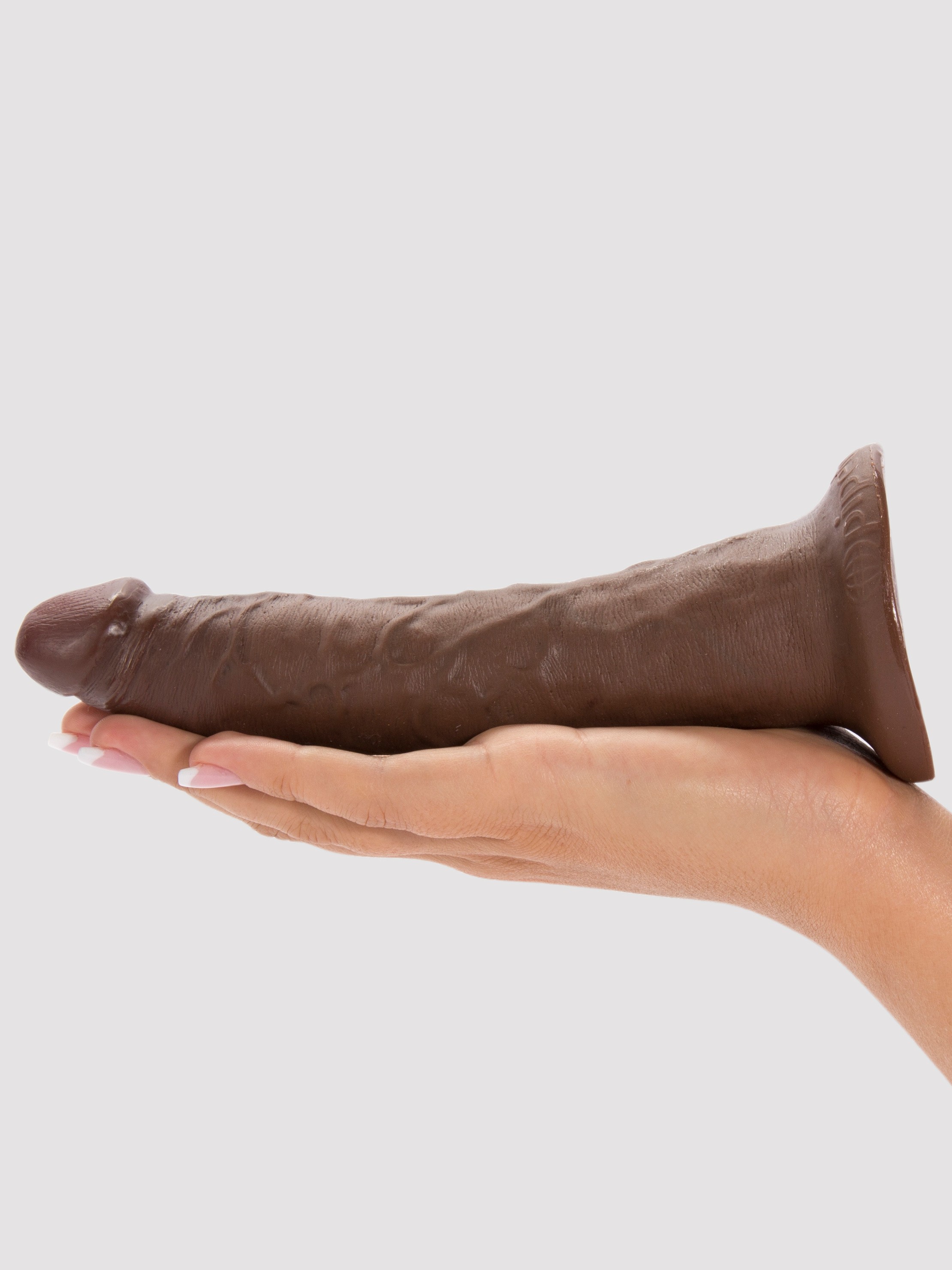 King Cock Realistic Suction Cup Dildo 7.5 Inch, Flesh Brown, hi-res