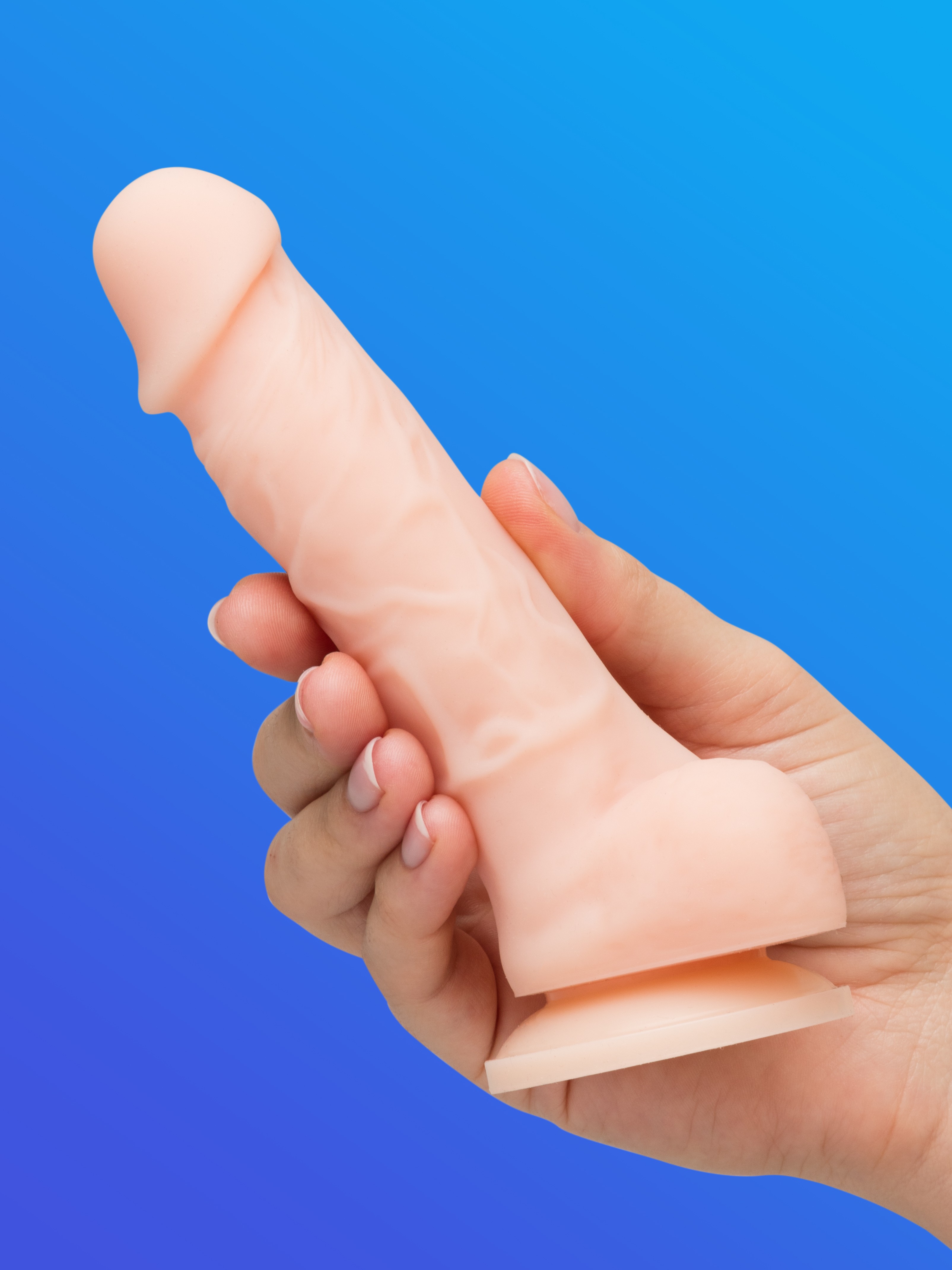 Lifelike Lover Luxe Realistic Silicone Dildo 6 Inch, Flesh Pink, hi-res