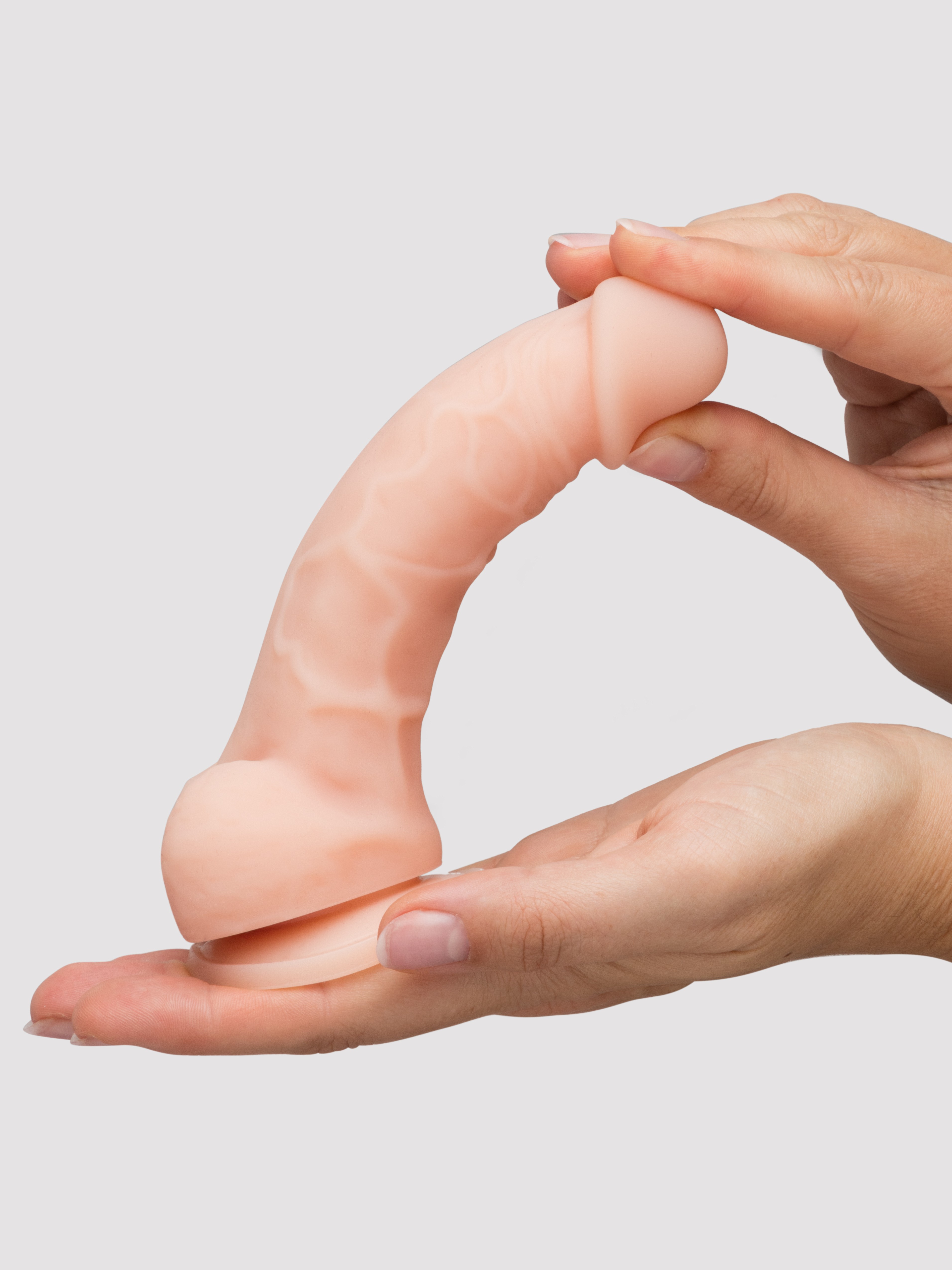 Lifelike Lover Luxe Realistic Silicone Dildo 6 Inch, Flesh Pink, hi-res
