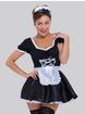 Lovehoney Fantasy Deluxe French Maid Costume, Black, hi-res