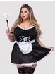 Lovehoney Fantasy Deluxe French Maid Costume, Black, hi-res