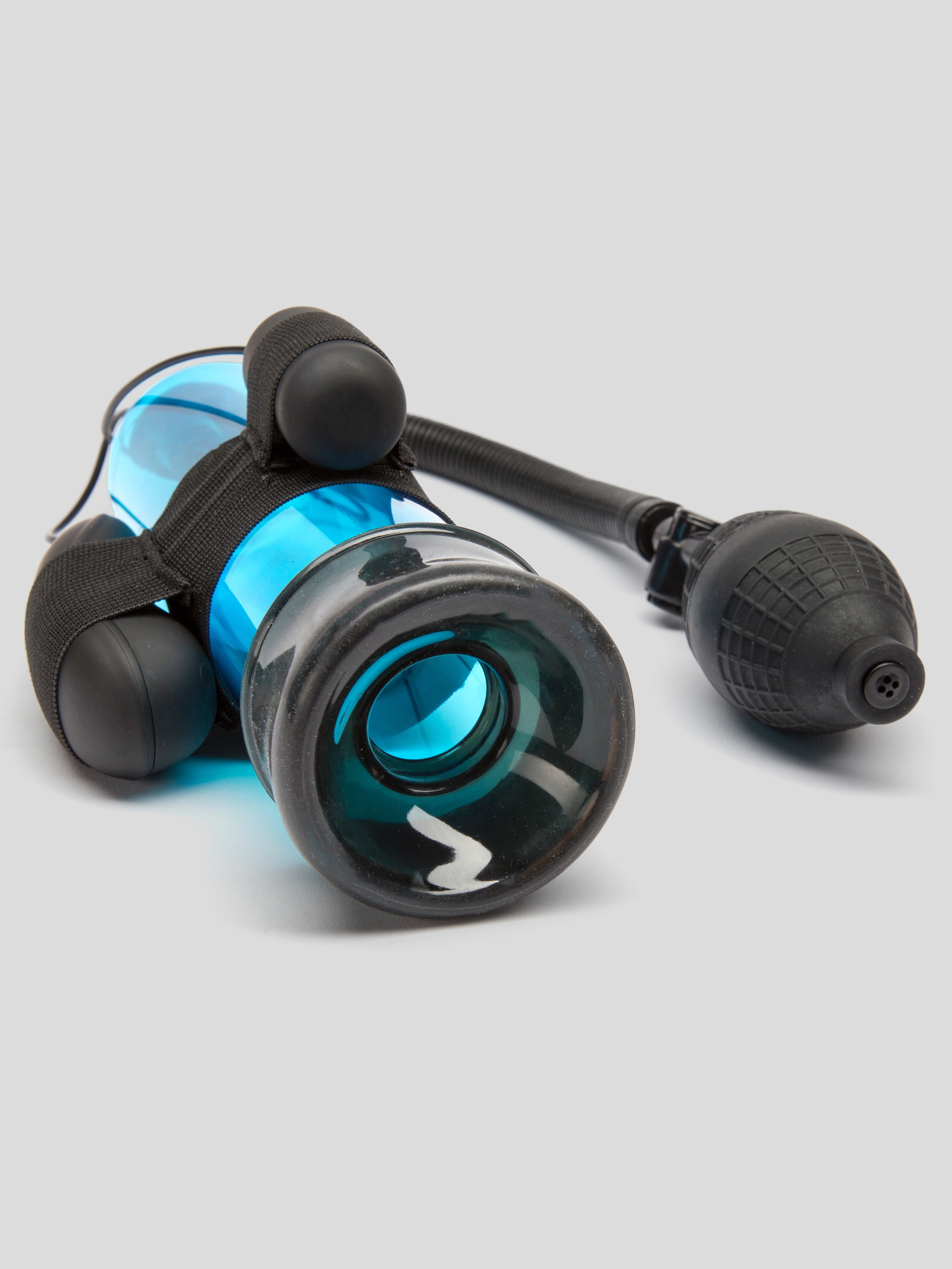 Lovehoney Pumped Up 7 Function Vibrating Penis Pump, Blue, hi-res
