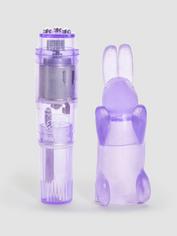 Pocket Party Rocket Klitorisvibrator mit Rabbit-Aufsatz, Violett, hi-res