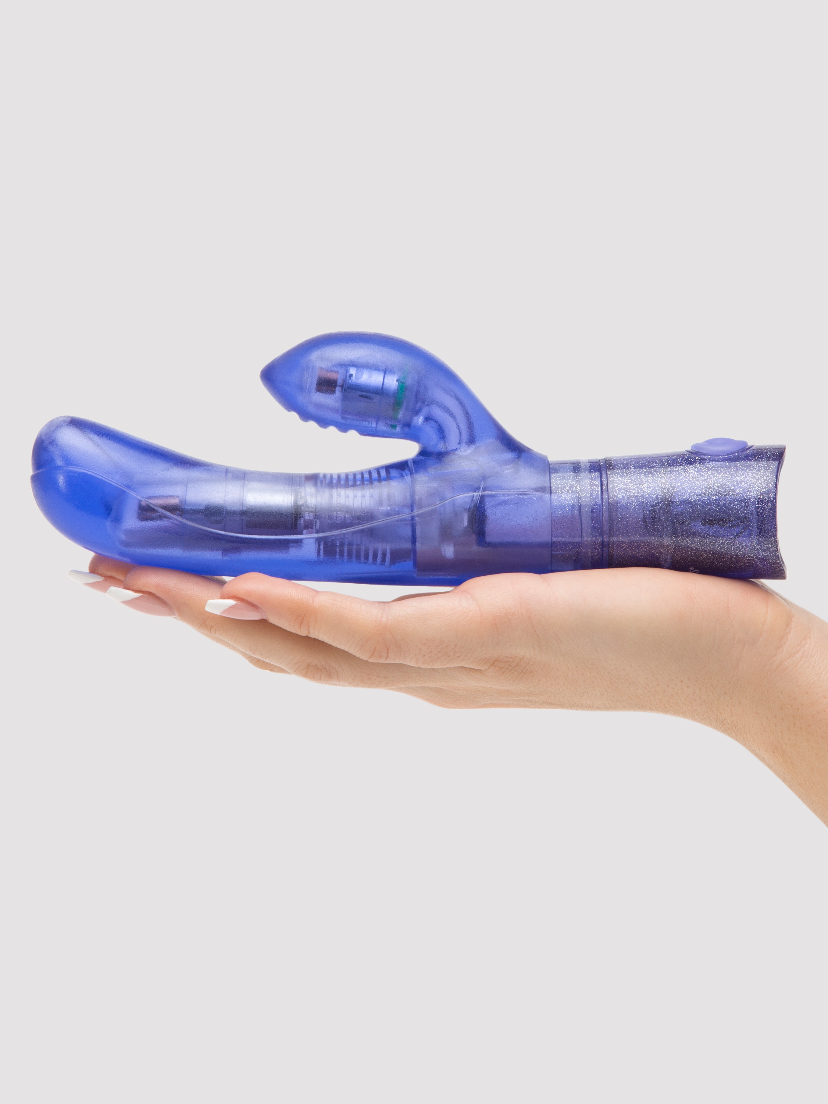 First Time Dual Exciter G-Spot Rabbit Vibrator, Purple, hi-res