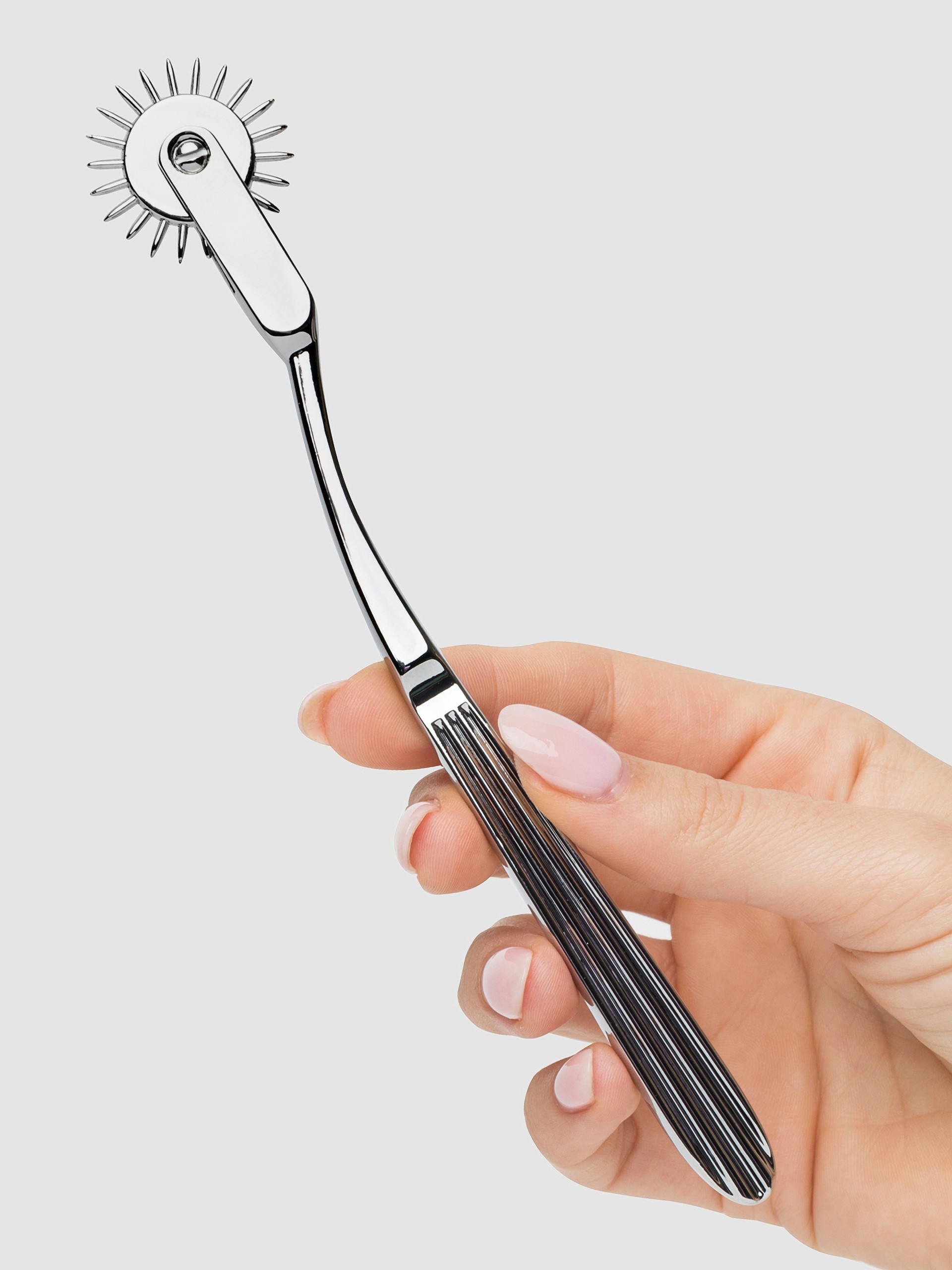 Bondage Boutique Stainless Steel Wartenberg Pinwheel, Silver, hi-res