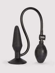 Plug anal gonflable de taille moyenne en silicone par Booty Call, Noir, hi-res
