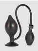 Booty Call Medium Silicone Inflatable Butt Plug 6.5 Inch, Black, hi-res
