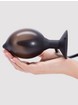 Booty Call Small Silicone Inflatable Butt Plug 4 Inch, Black, hi-res