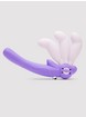 Lovehoney Double Delight Adjustable Vibrating Strapless Strap-On Dildo, Purple, hi-res