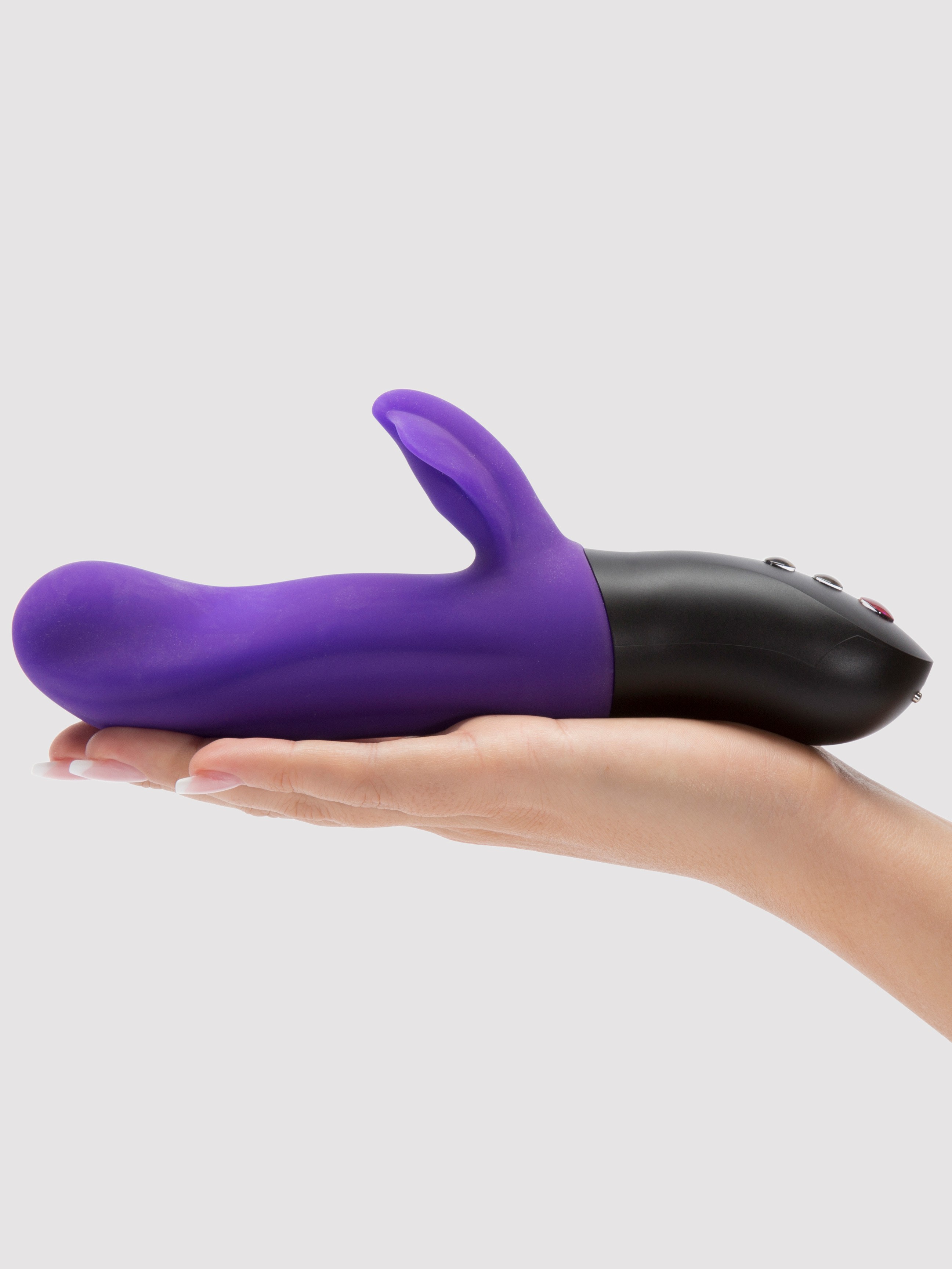 Fun Factory Stronic Bi Fusion Rechargeable Thrusting Rabbit Vibrator, Purple, hi-res