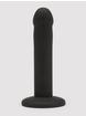 Lovehoney Curved Silicone Suction Cup Dildo 5.5 Inch, Black, hi-res