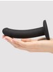 Lovehoney Curved Silicone Suction Cup Dildo 5.5 Inch, Black, hi-res