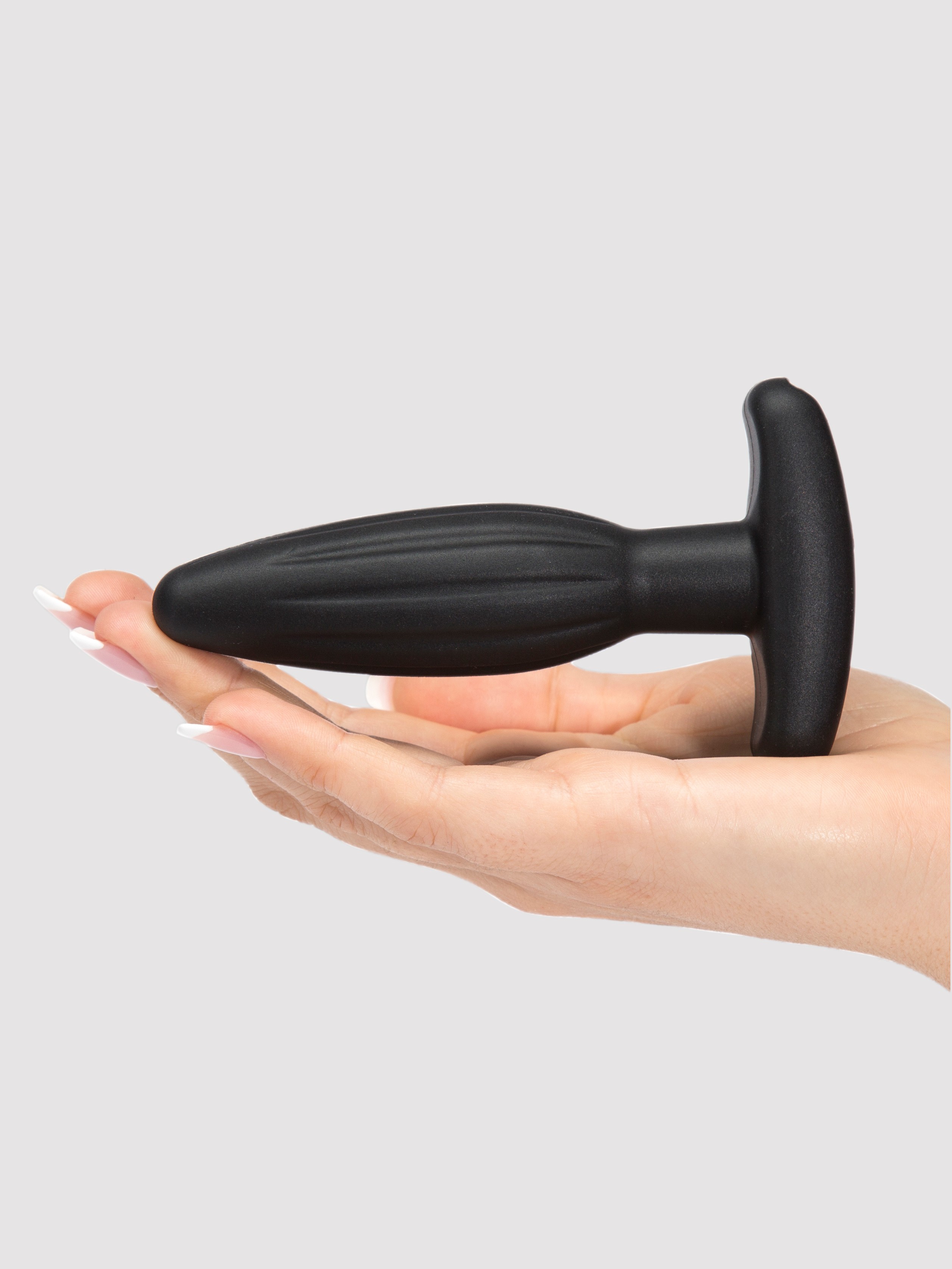 ElectraStim Bi-Polar Electrosex Silicone Noir Rocker Small Butt Plug, Black, hi-res