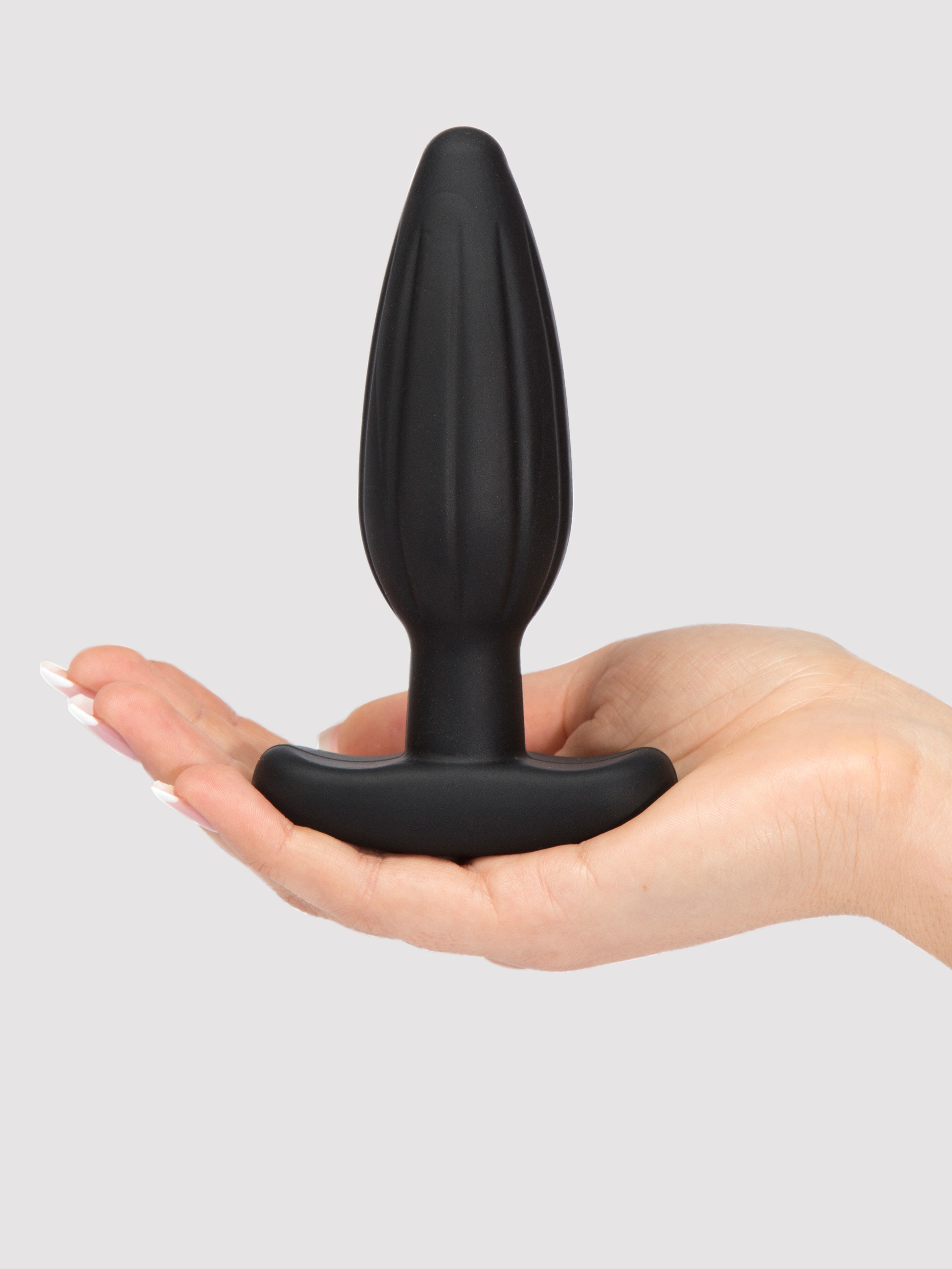 ElectraStim Bi-Polar Electrosex Silicone Noir Rocker Medium Butt Plug, Black, hi-res