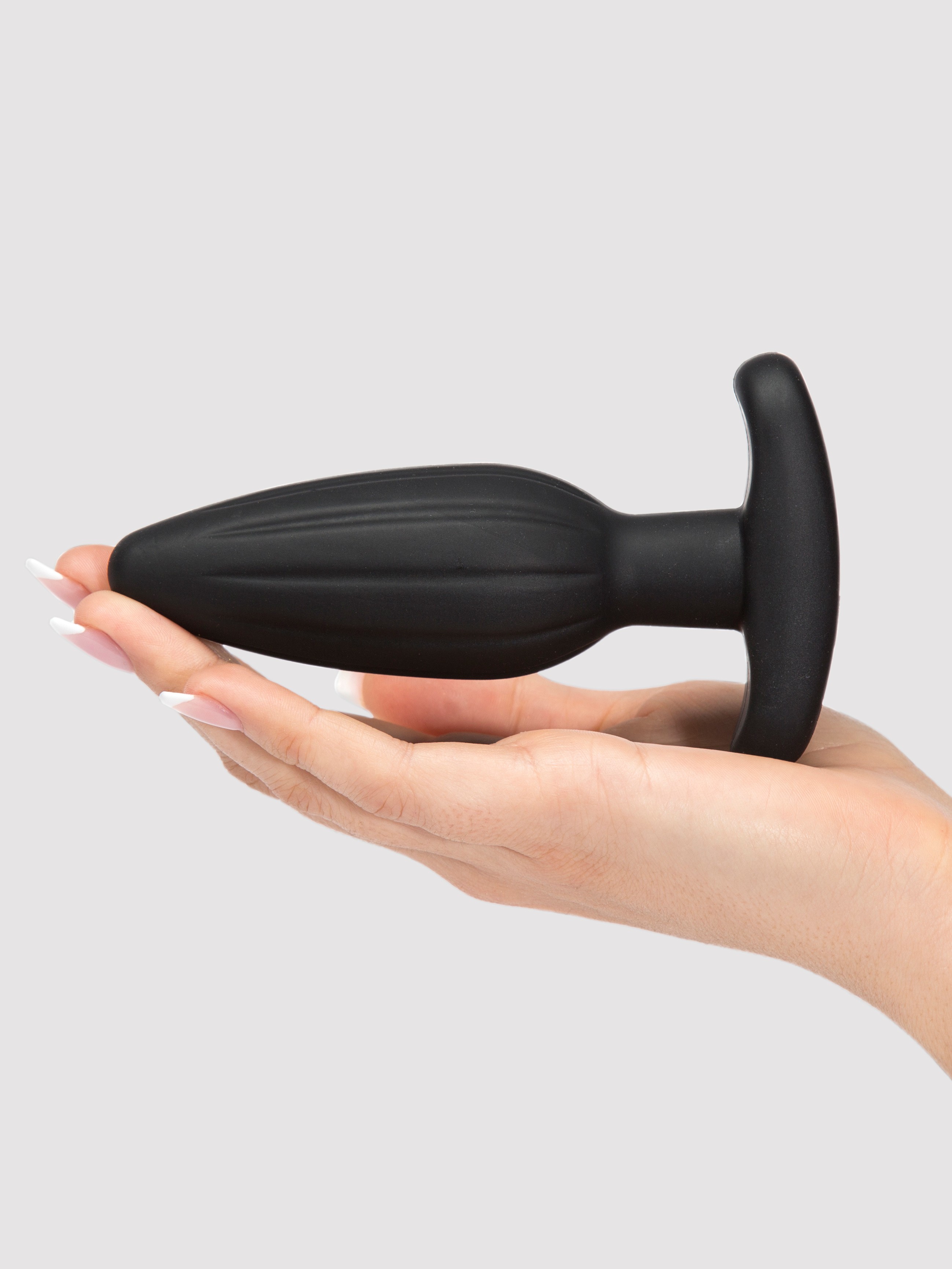 ElectraStim Bi-Polar Electrosex Silicone Noir Rocker Medium Butt Plug, Black, hi-res