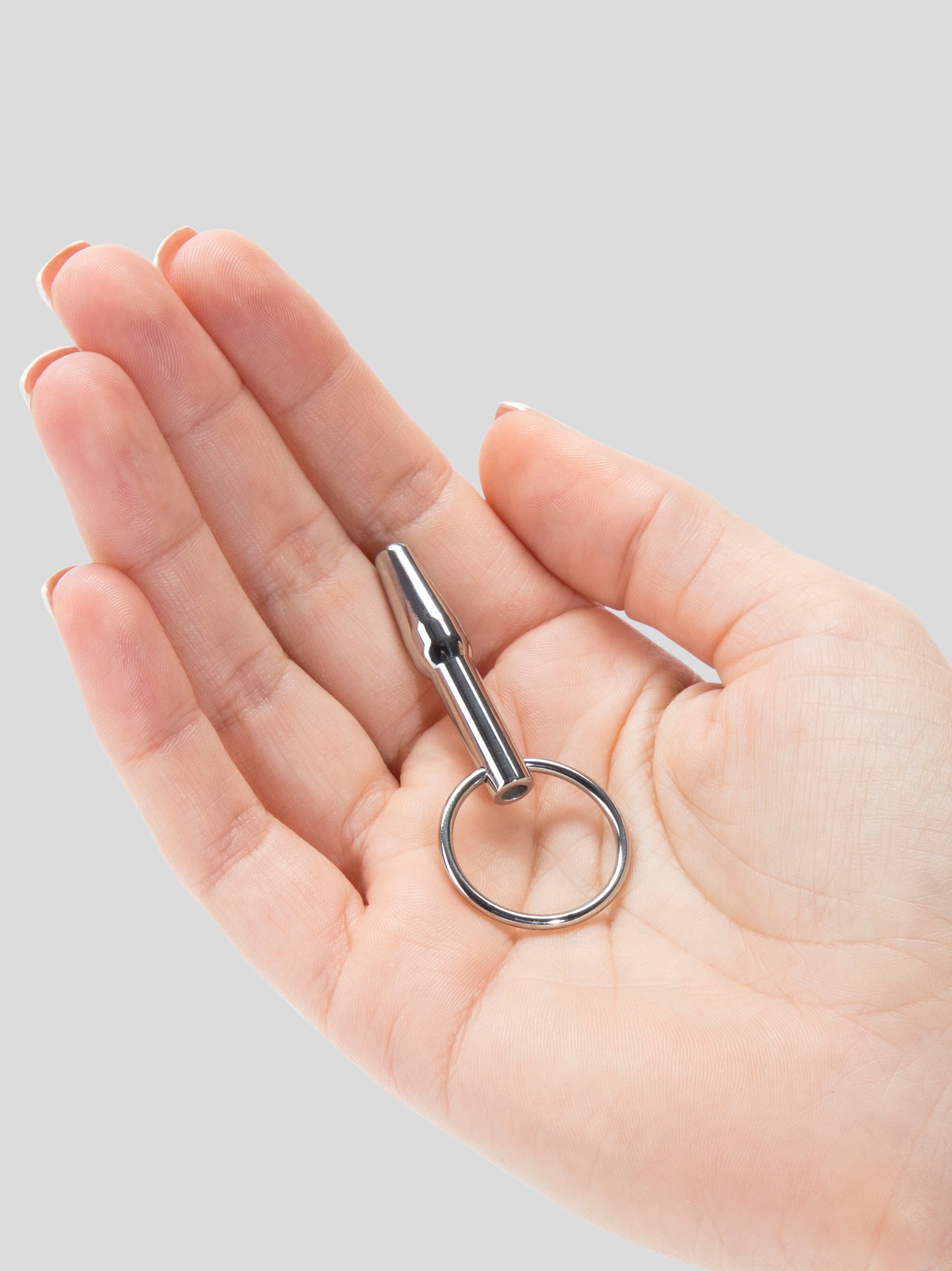 DOMINIX Deluxe 7.9mm Stainless Steel Hollow Penis Plug, Silver, hi-res