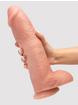 Gros gode ventouse ultra réaliste testicules 27 cm, King Cock, Couleur rose chair, hi-res