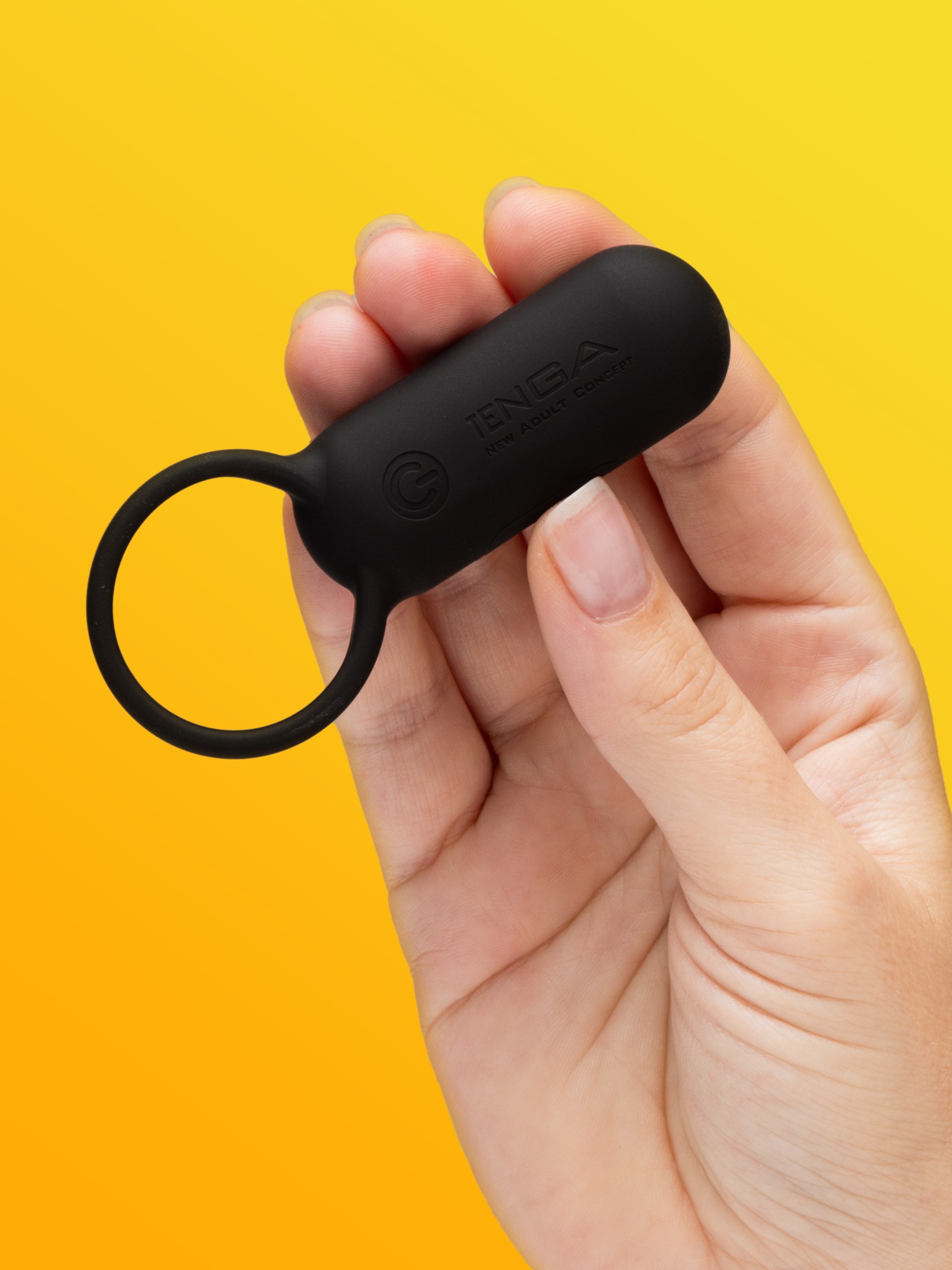 TENGA SVR Smart Vibe Ring Rechargeable Vibrating Cock Ring, Black, hi-res