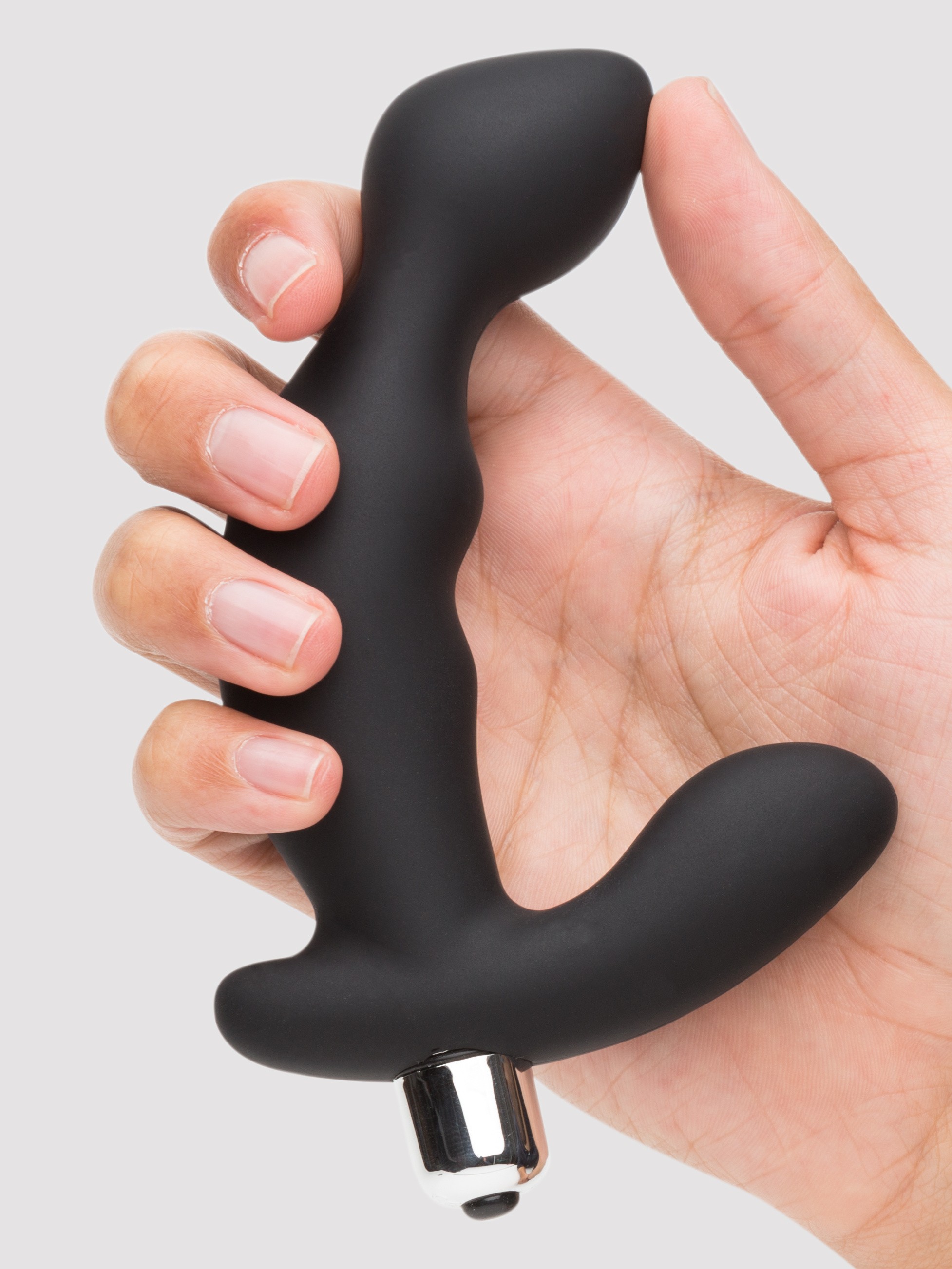 Lovehoney Curve Cruiser 5 Function Vibrating Prostate Massager, Black, hi-res