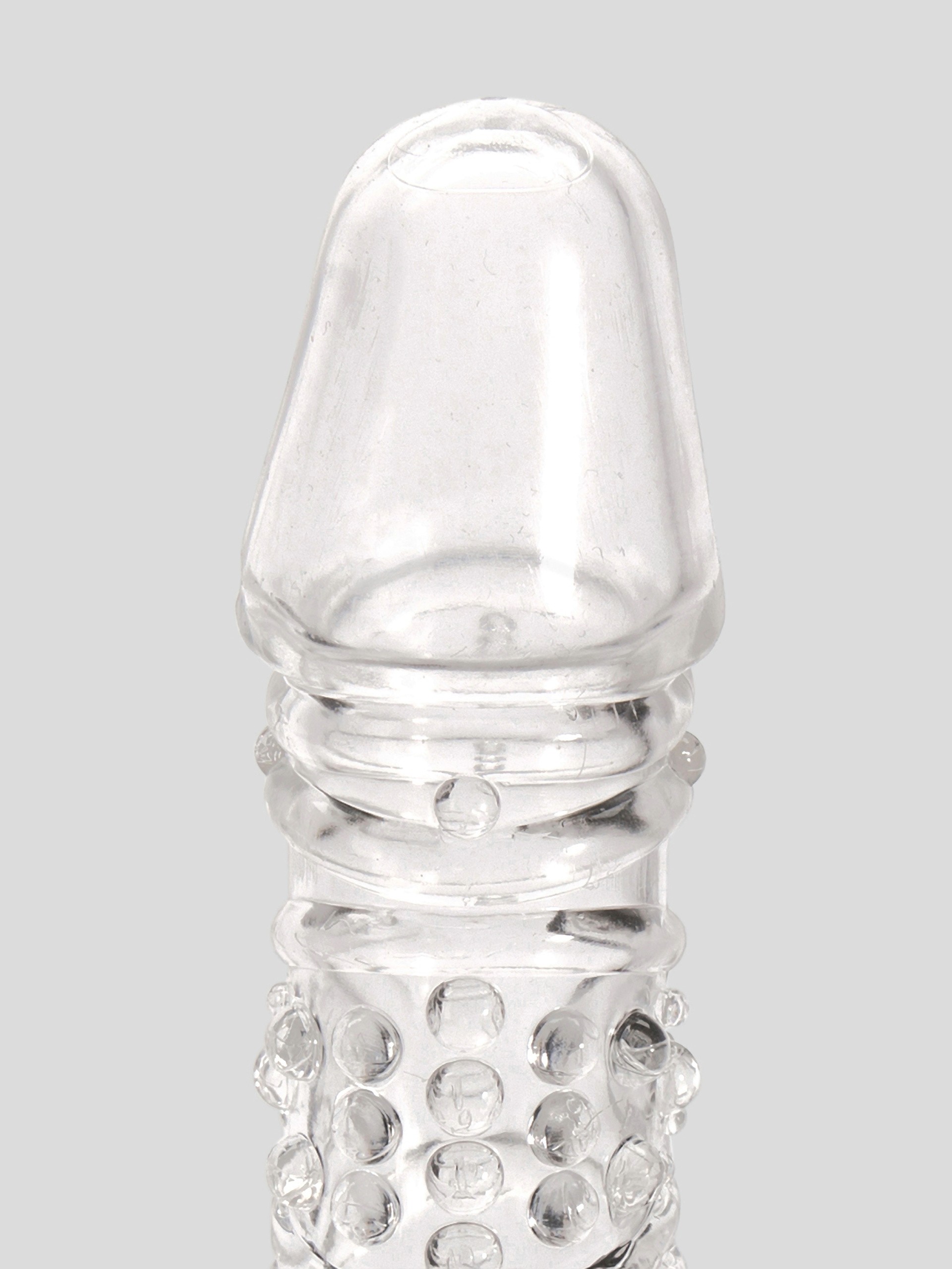 Lovehoney Twin Teasers Textured Penis Sleeves (2 Pack), Clear, hi-res