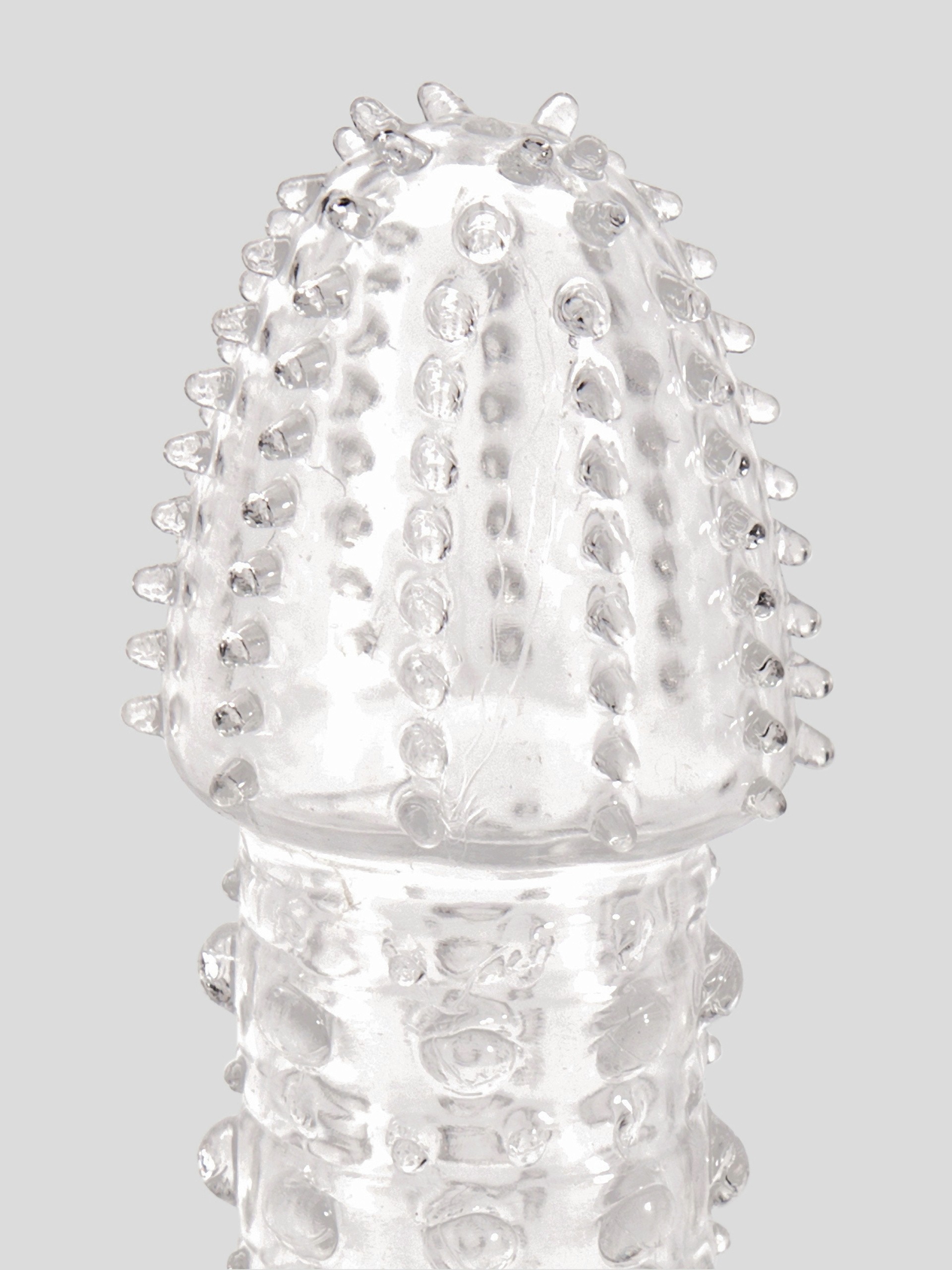 Lovehoney Twin Teasers Textured Penis Sleeves (2 Pack), Clear, hi-res