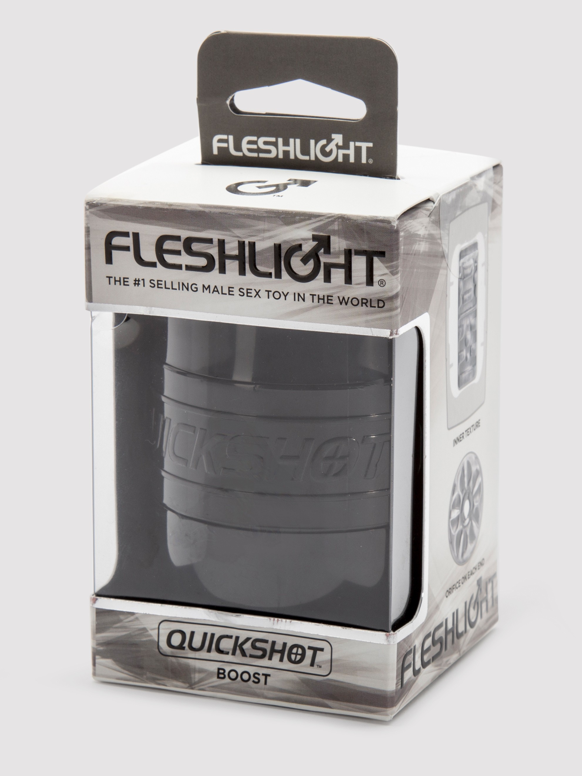 Fleshlight QUICKSHOT Boost Compact Male Masturbator, Black, hi-res