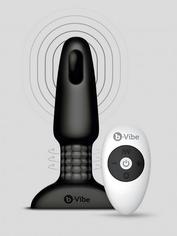 Plug Anal Vibrador Recargable USB con Mando a Distancia de b-Vibe, Negro , hi-res