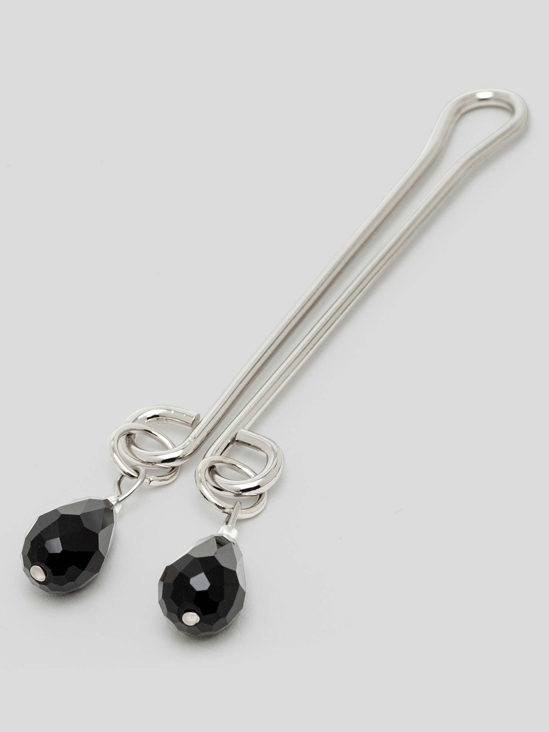 Bondage Boutique Jewelled Clitoral Pleasure Clip, Silver, hi-res